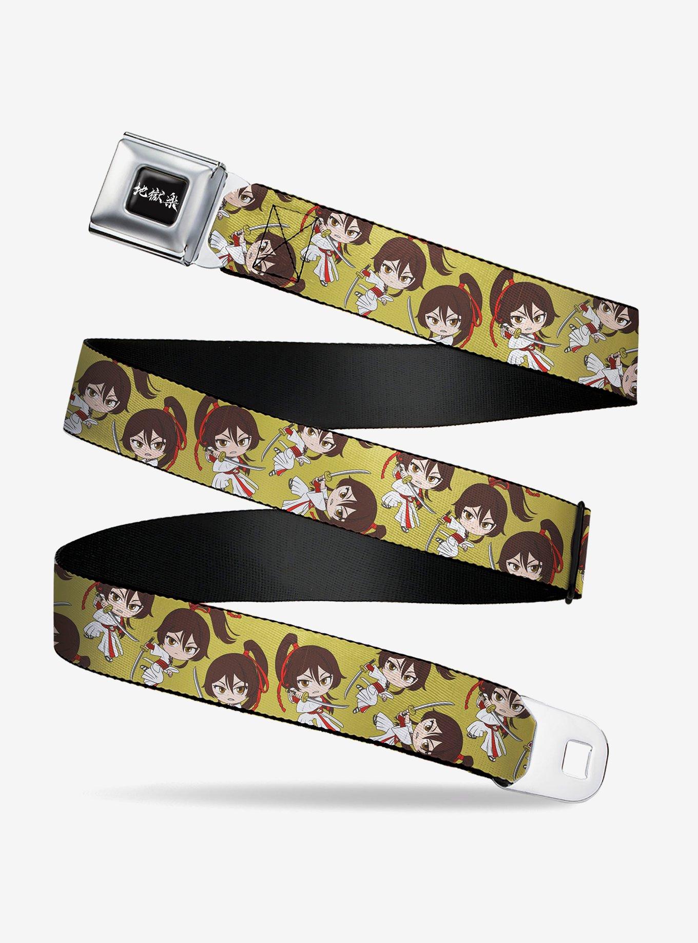 Hell's Paradise Chibi Sagiri Sword Poses Scatter Seatbelt Buckle Belt, , hi-res