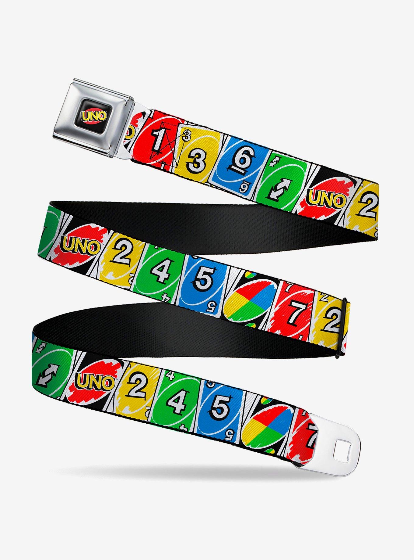 UNO Cards Lineup Stack Seatbelt Buckle Belt, , hi-res