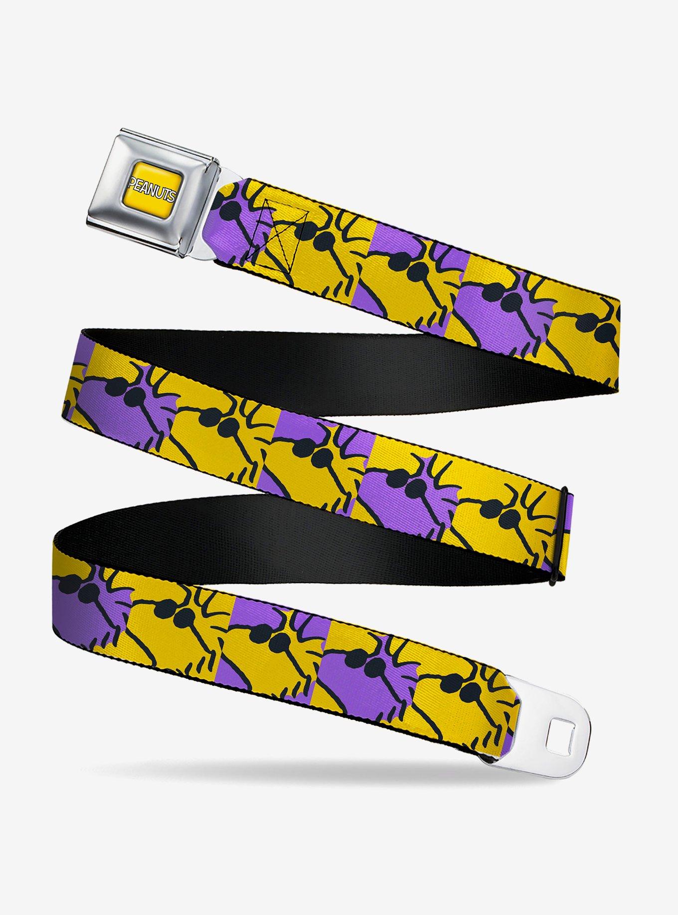 Peanuts Woodstock Shades Pose Blocks Seatbelt Buckle Belt, , hi-res