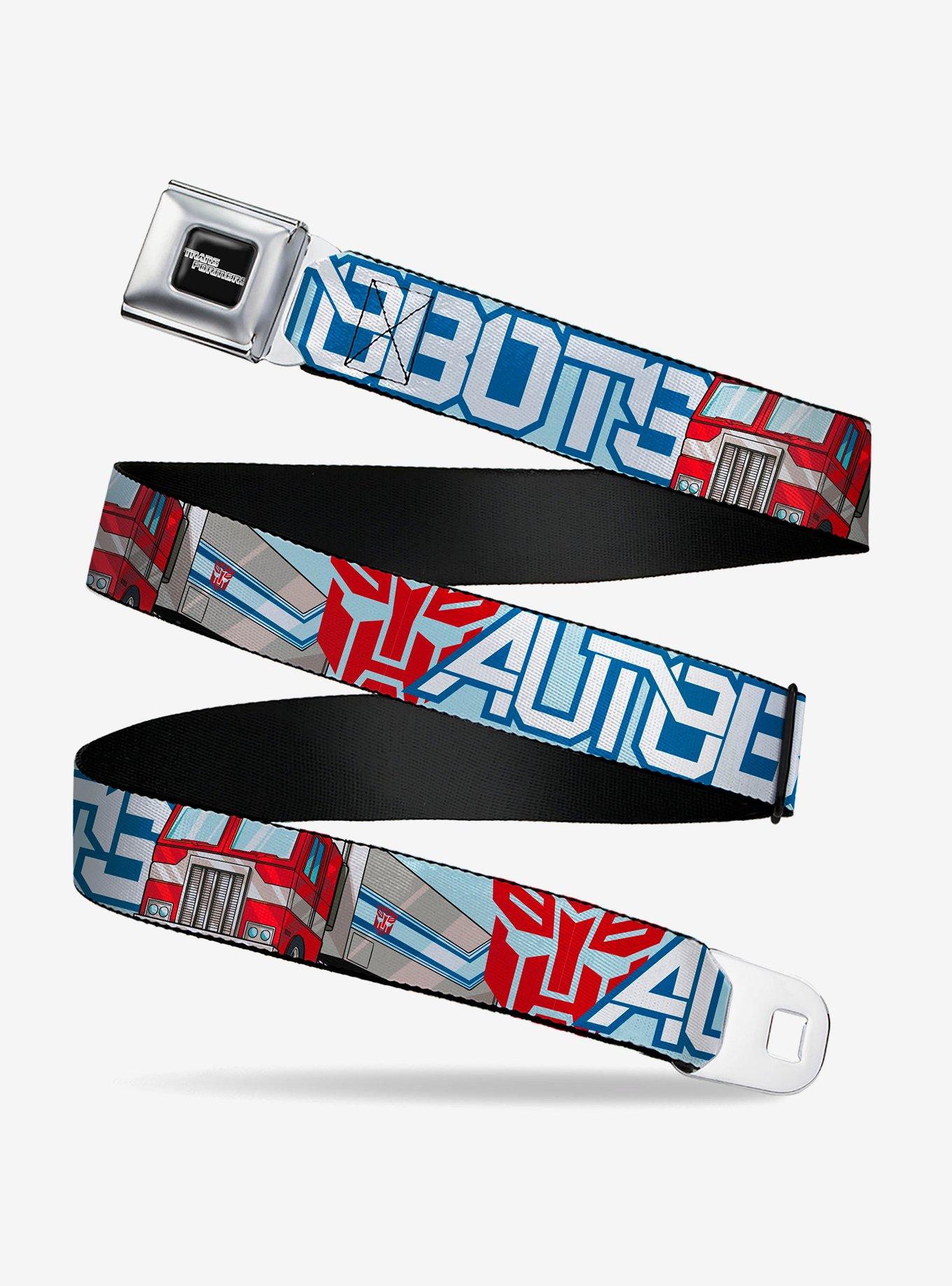 Transformers Autobots Optimus Prime Semi Truck Seatbelt Buckle Belt, MULTI, hi-res