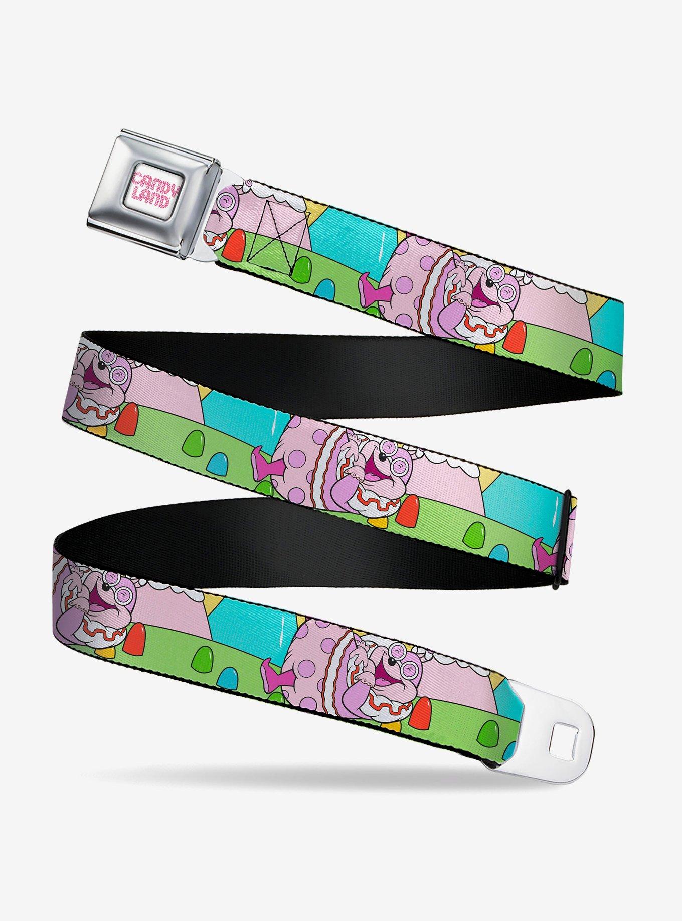 Candy Land Jolly Laughing Pose & Gum Drops Seatbelt Buckle Belt, MULTI, hi-res