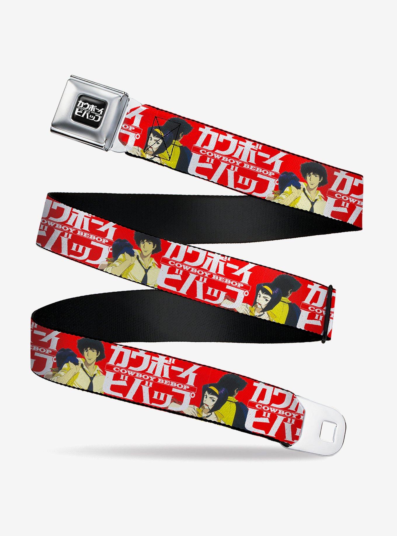 Cowboy Bebop Spike & Faye Back To Back Seatbelt Buckle Belt, , hi-res