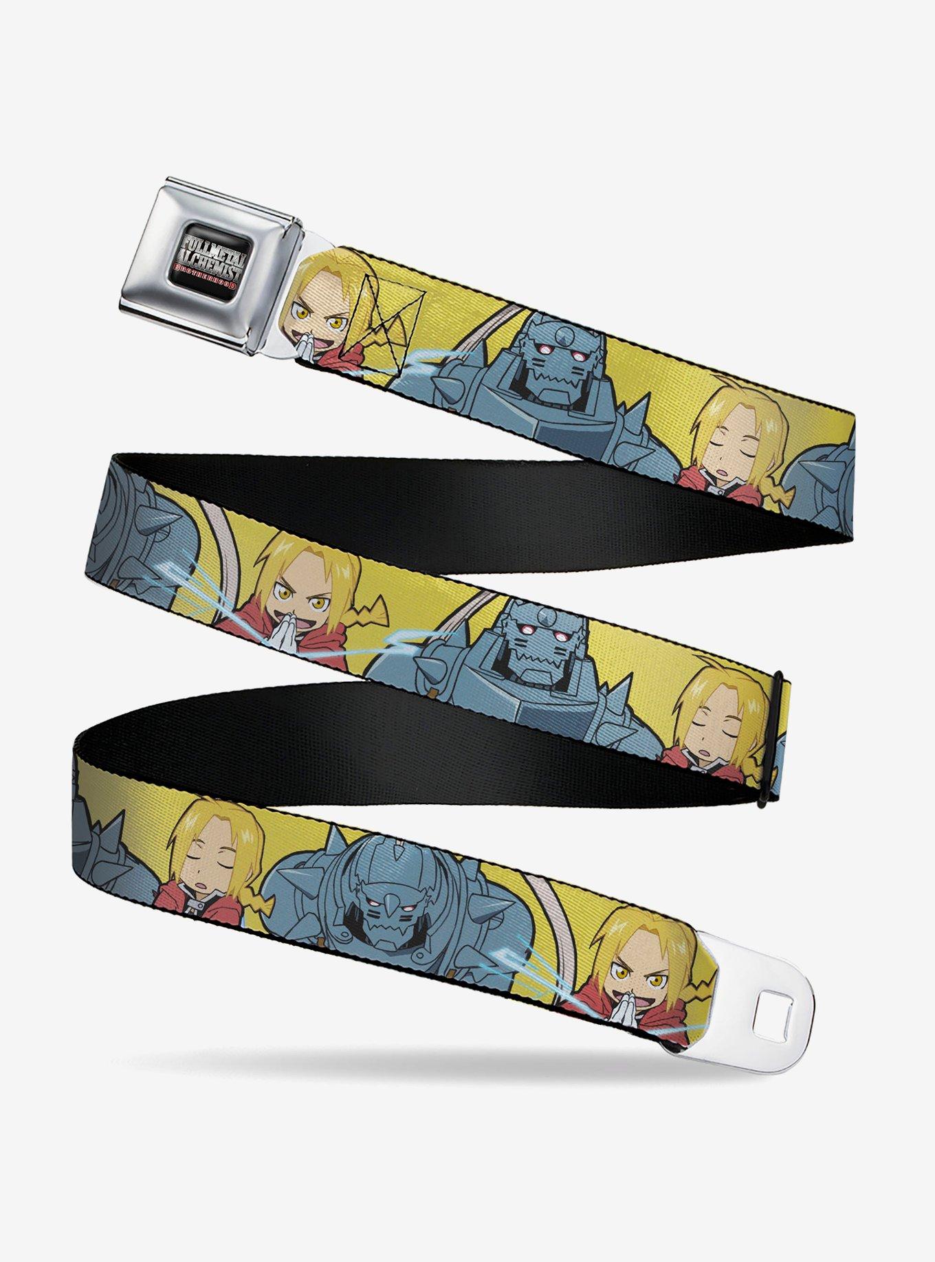 Fullmetal Alchemist: Brotherhood Chibi Elric Brothers Pose Seatbelt Buckle Belt, , hi-res