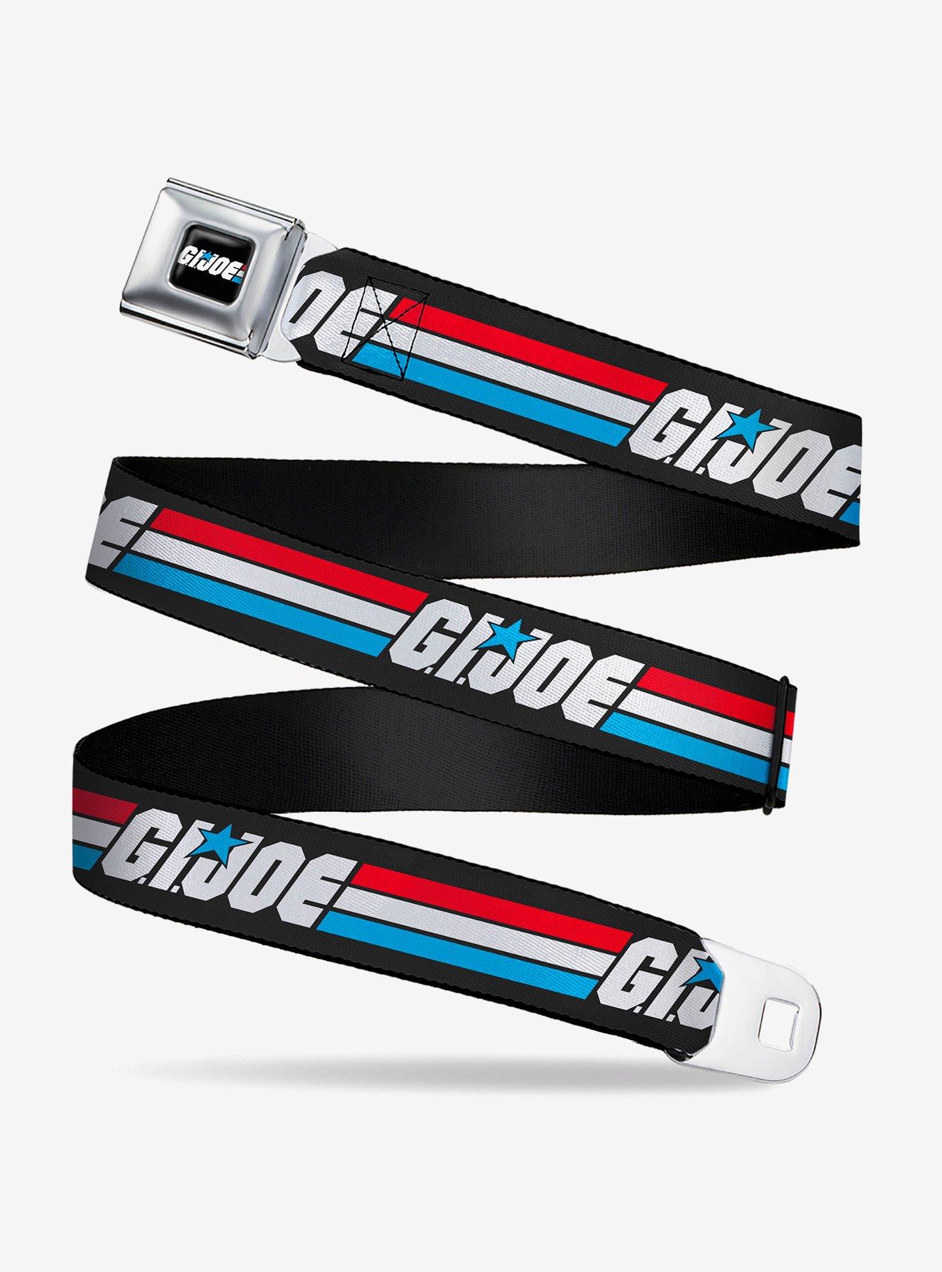 GI Joe Title Logo Stripe Seatbelt Buckle Belt, , hi-res
