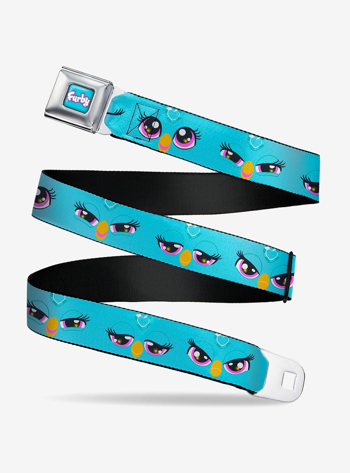 Furby Eye Expressions Close Up Seatbelt Buckle Belt, BLUE, hi-res