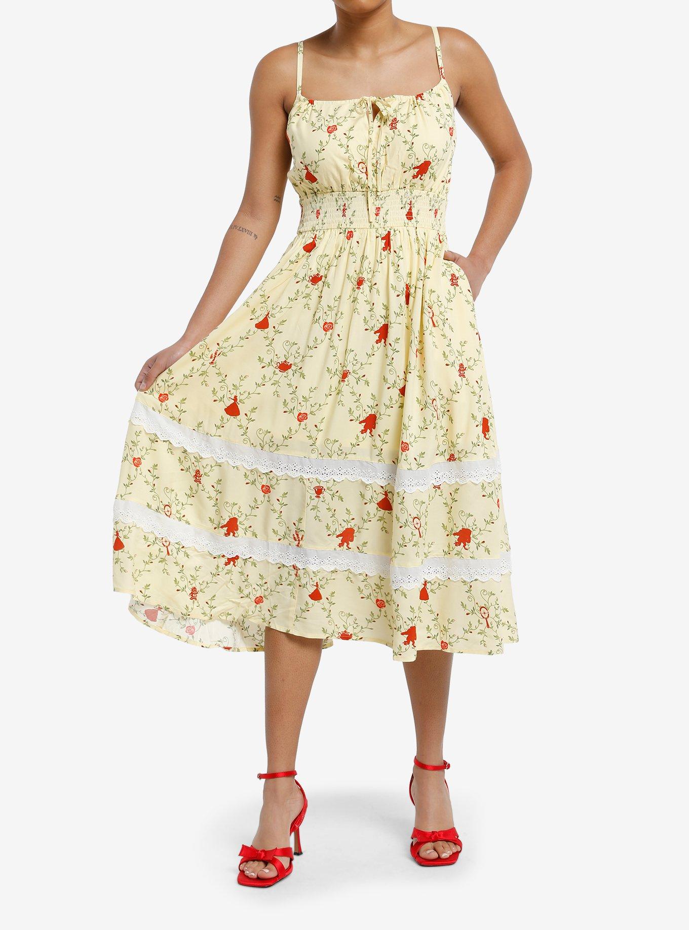 Disney Beauty And The Beast Belle Icons Smock Dress
