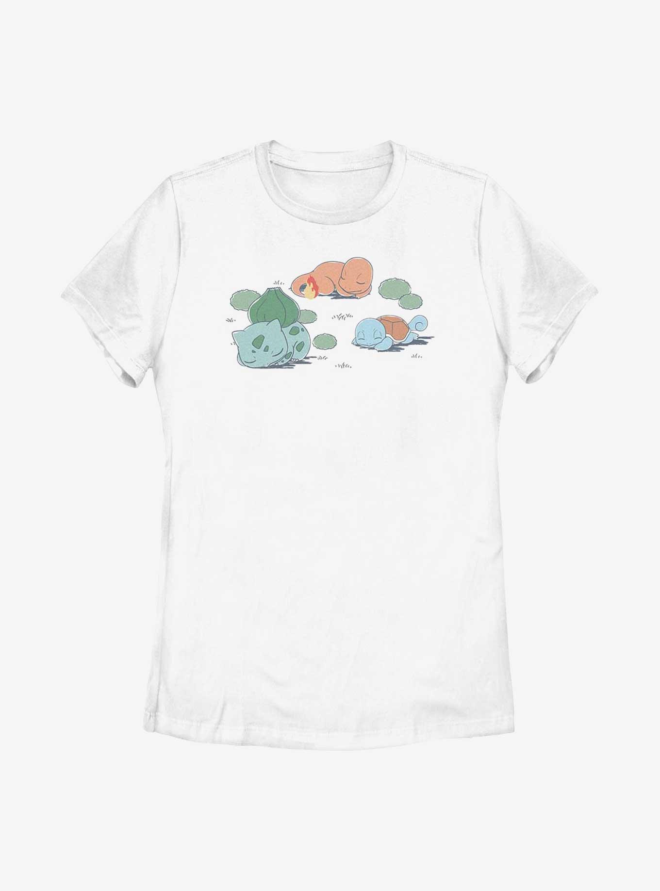 Pokemon Bulbasaur Charmander Squirtle Sketch Style Womens T-Shirt, , hi-res