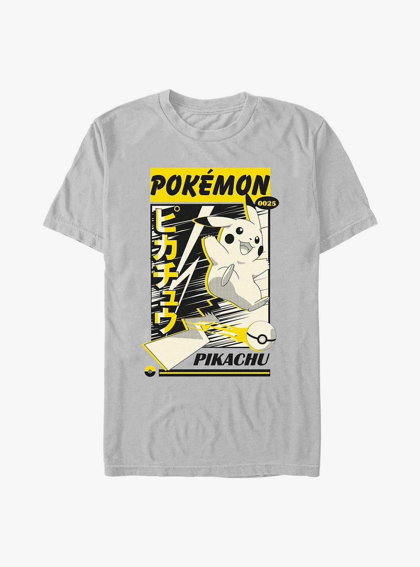 Pokemon Pikachu Card Poster Style T-Shirt, , hi-res