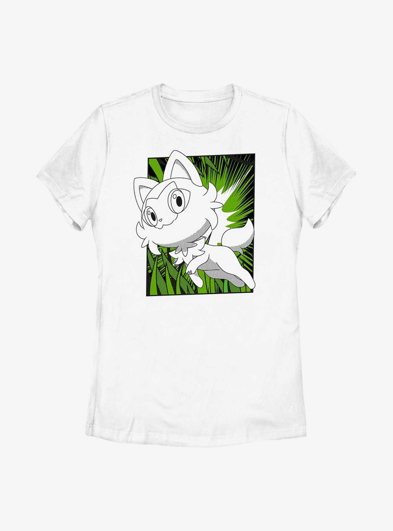 Pokemon Sprigatito Manga Style Womens T-Shirt, , hi-res