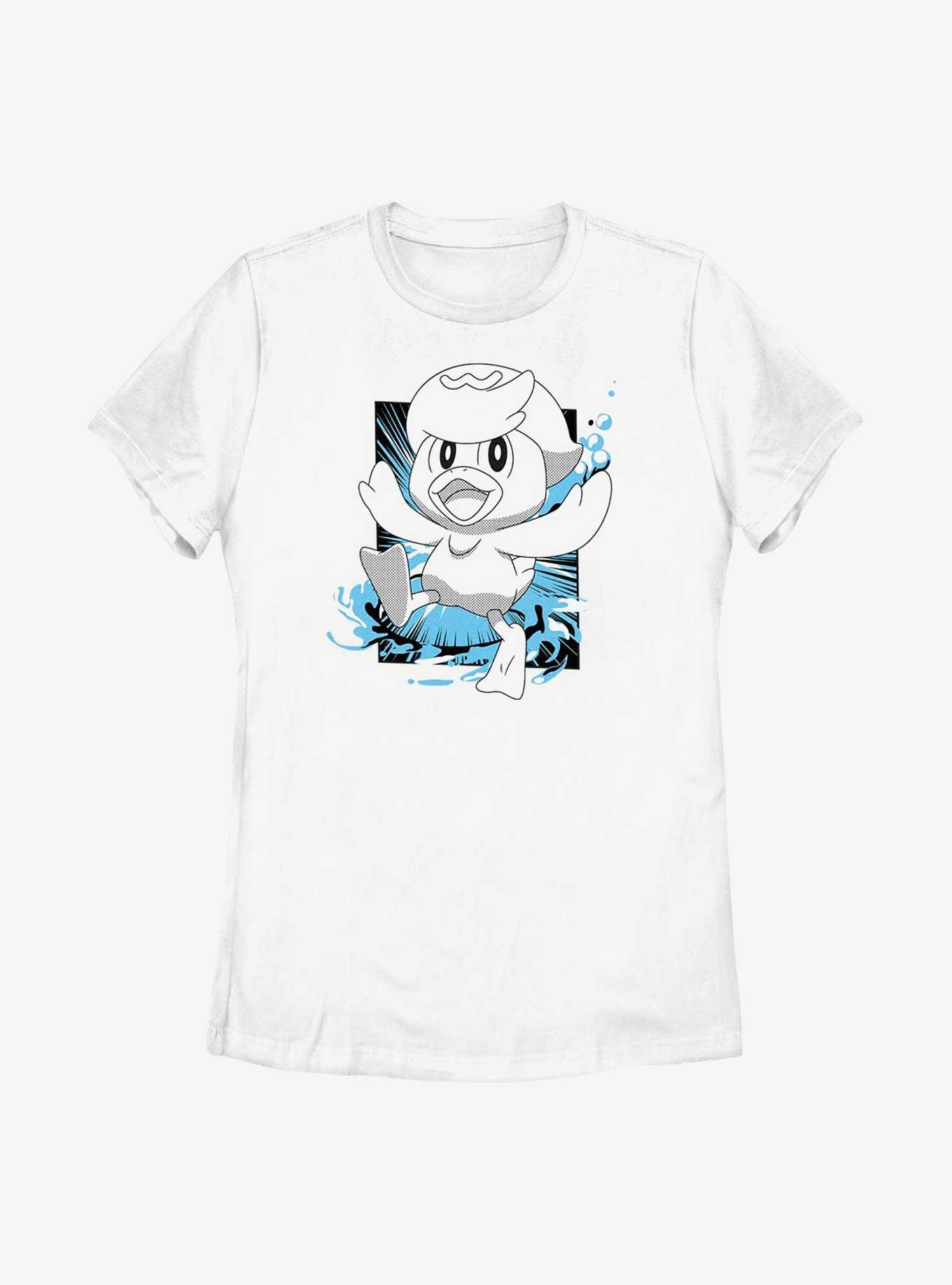 Pokemon Quaxly Manga Style Womens T-Shirt, , hi-res