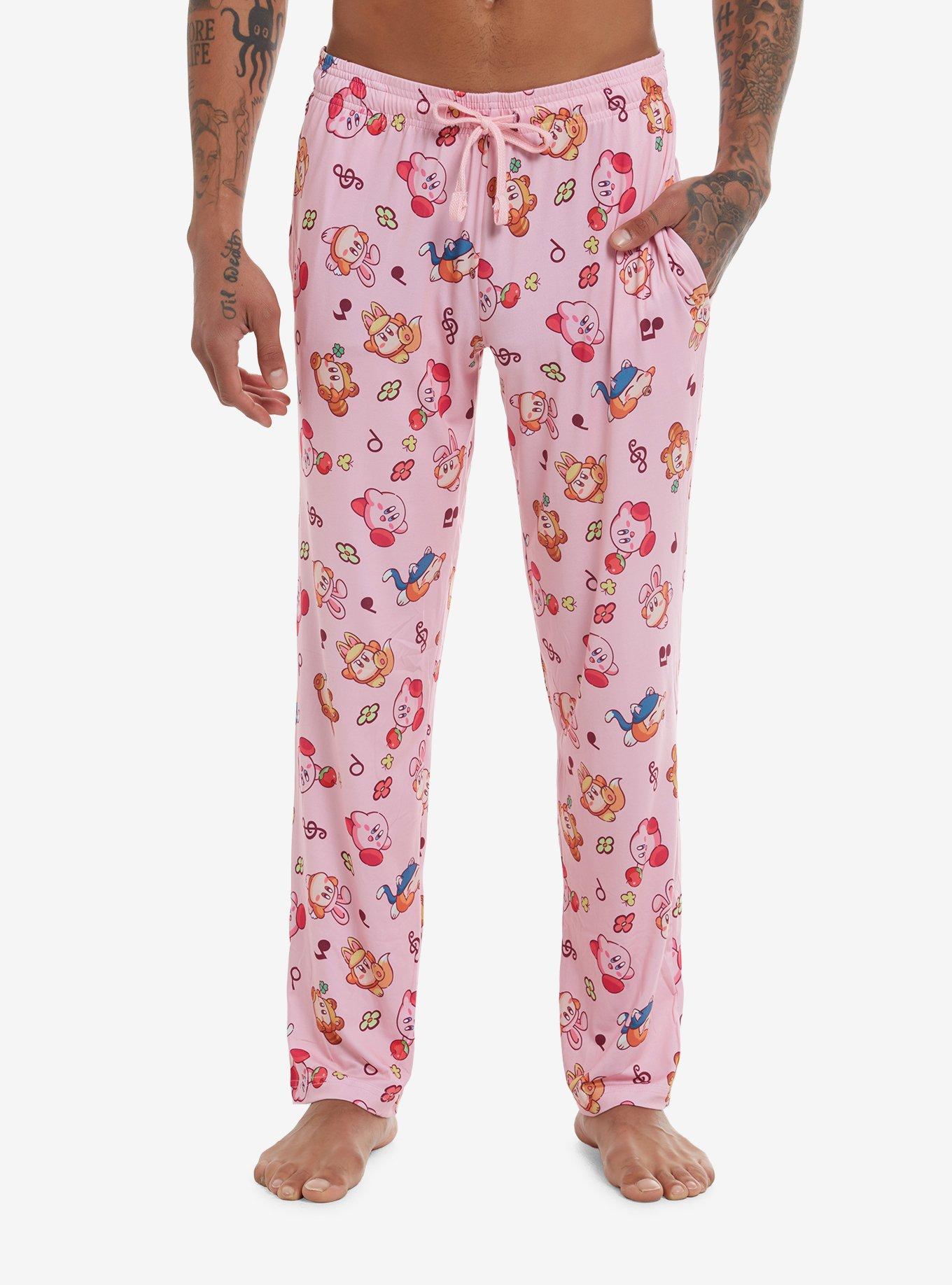 Kirby Waddle Dee Flower Pajama Pants, , hi-res