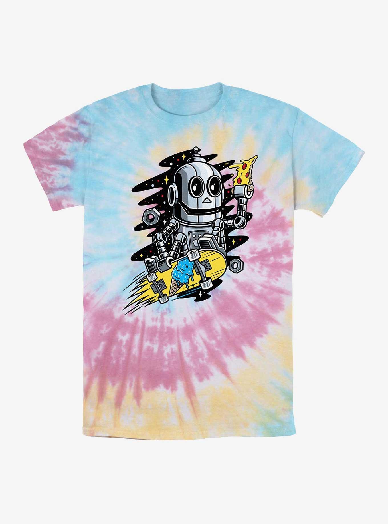 Greg Lutzka Robot Space Tie-Dye T-Shirt, BLUPNKLY, hi-res