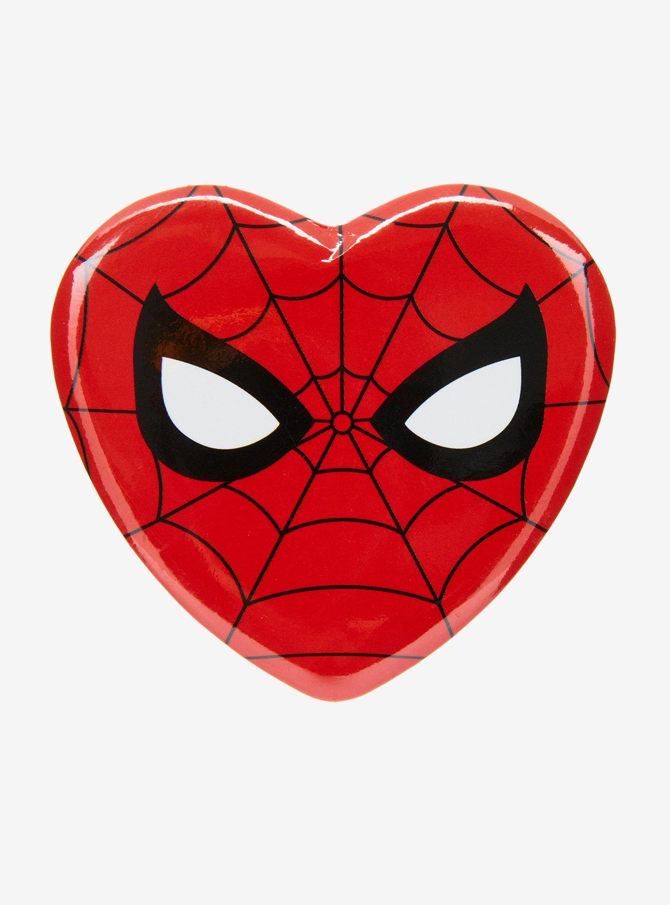 Marvel Spider-Man Heart Button, , hi-res