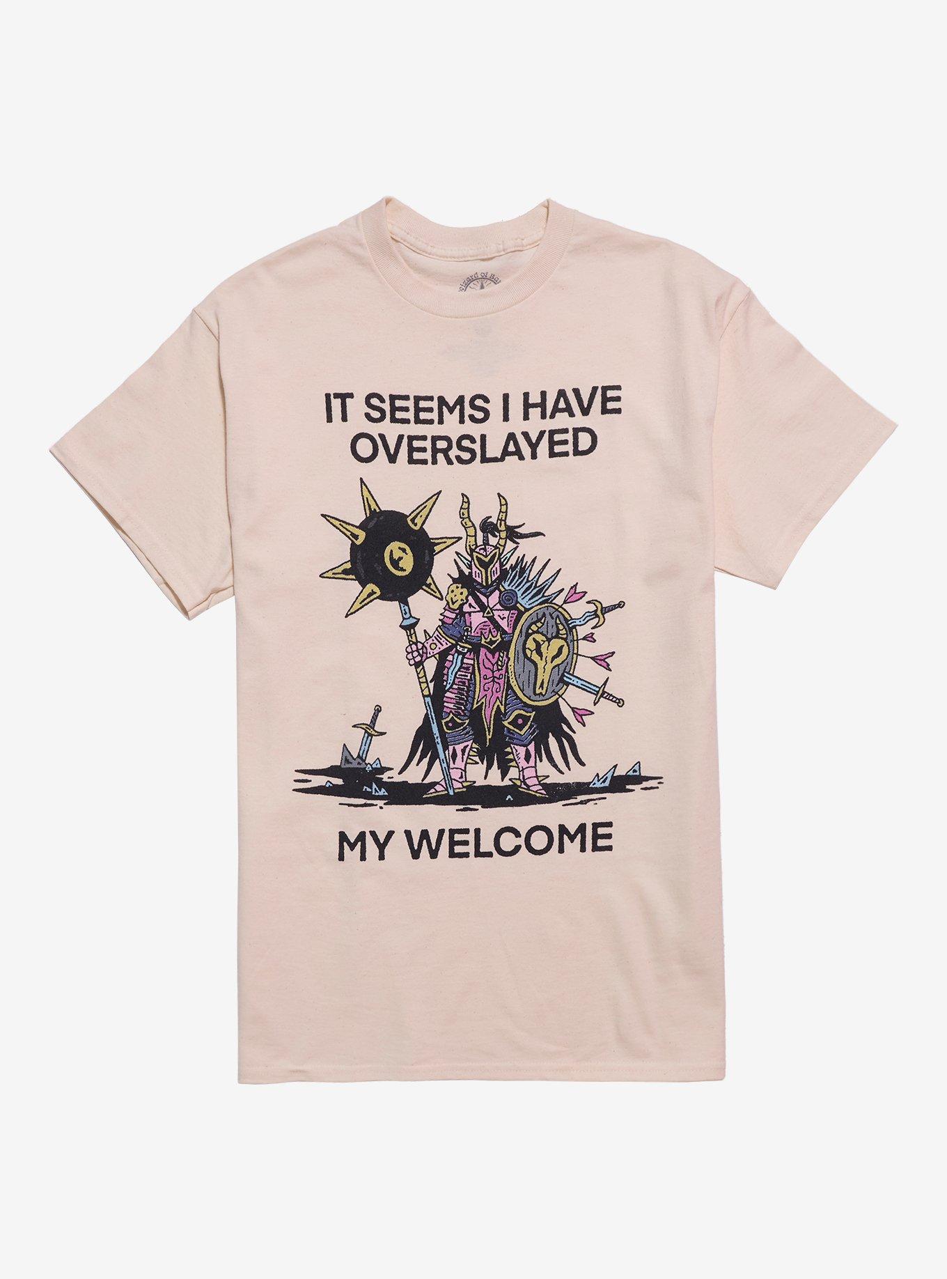 Overslayed My Welcome T-Shirt By Wizard Of Barge | Hot Topic