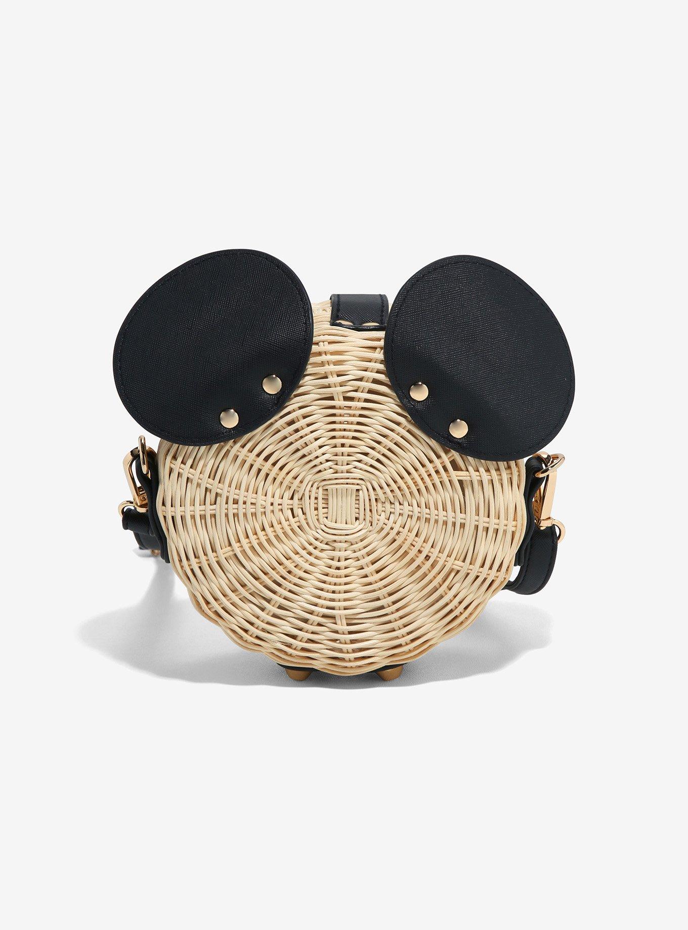 Disney Mickey Mouse Wicker Basket Crossbody Bag, , hi-res