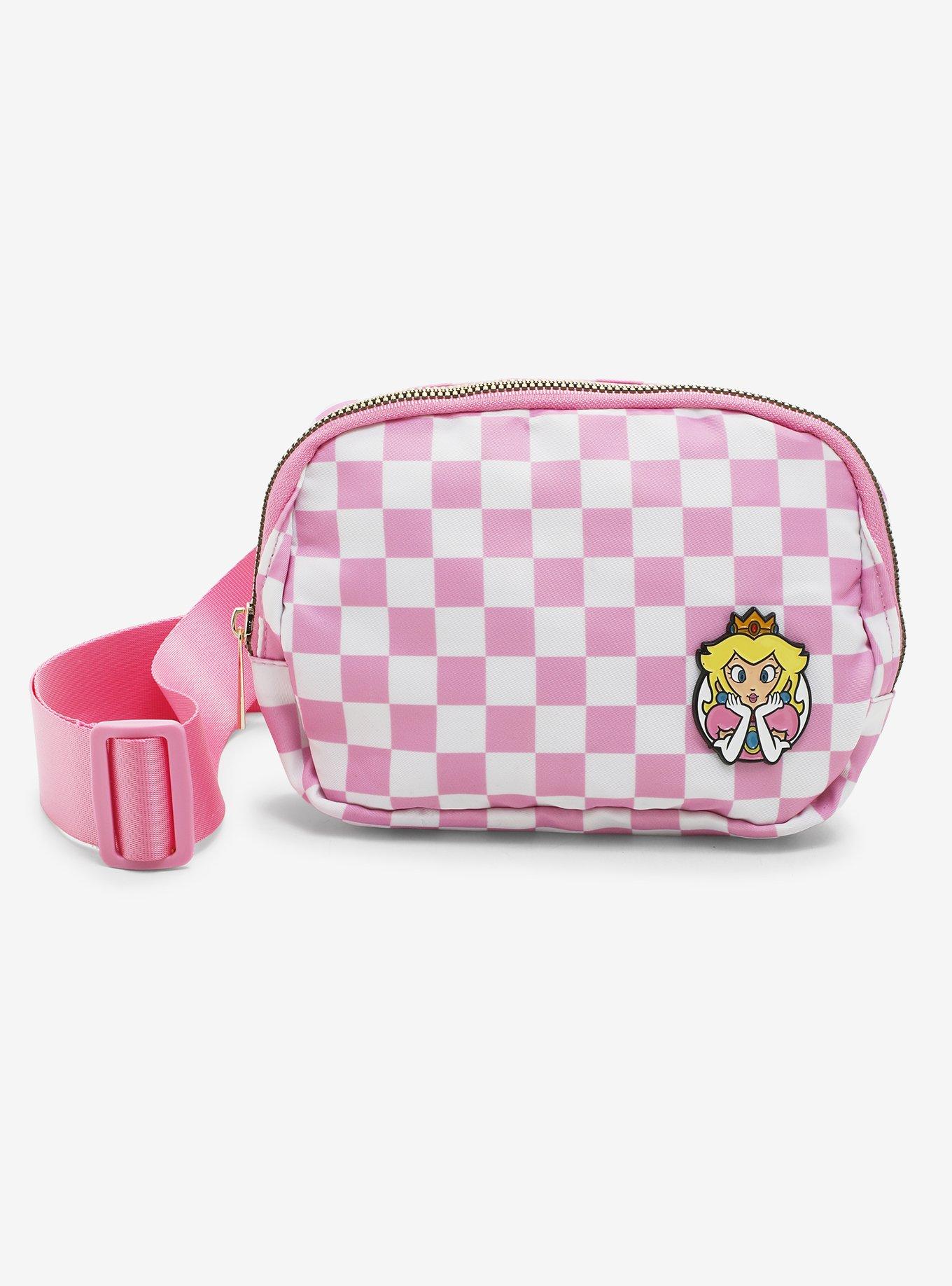 Super Mario Bros. Princess Peach Checkered Fanny Pack, , hi-res