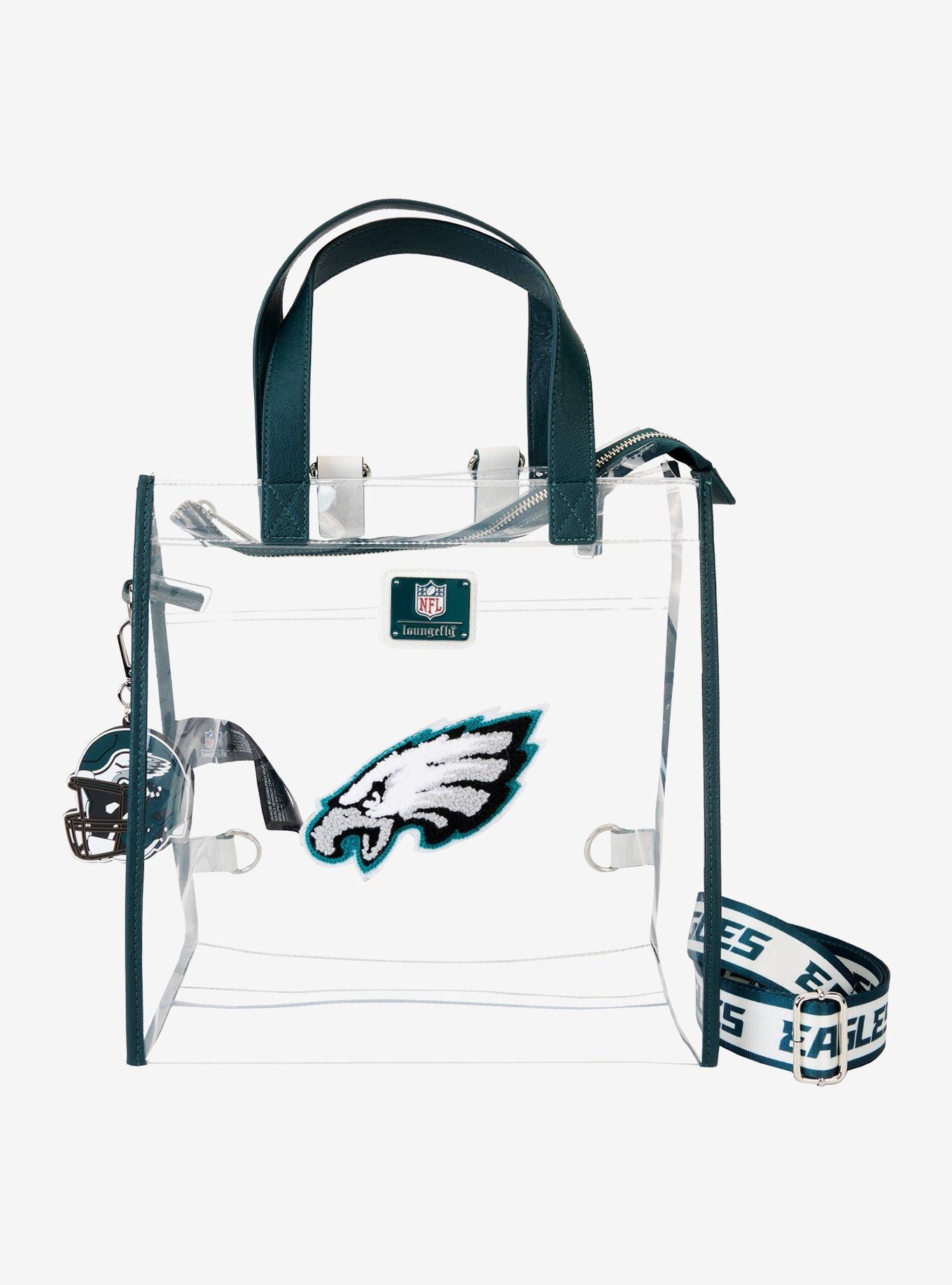 Loungefly NFL Philadelphia Eagles Clear Convertible Backpack & Tote Stadium Bag, , hi-res