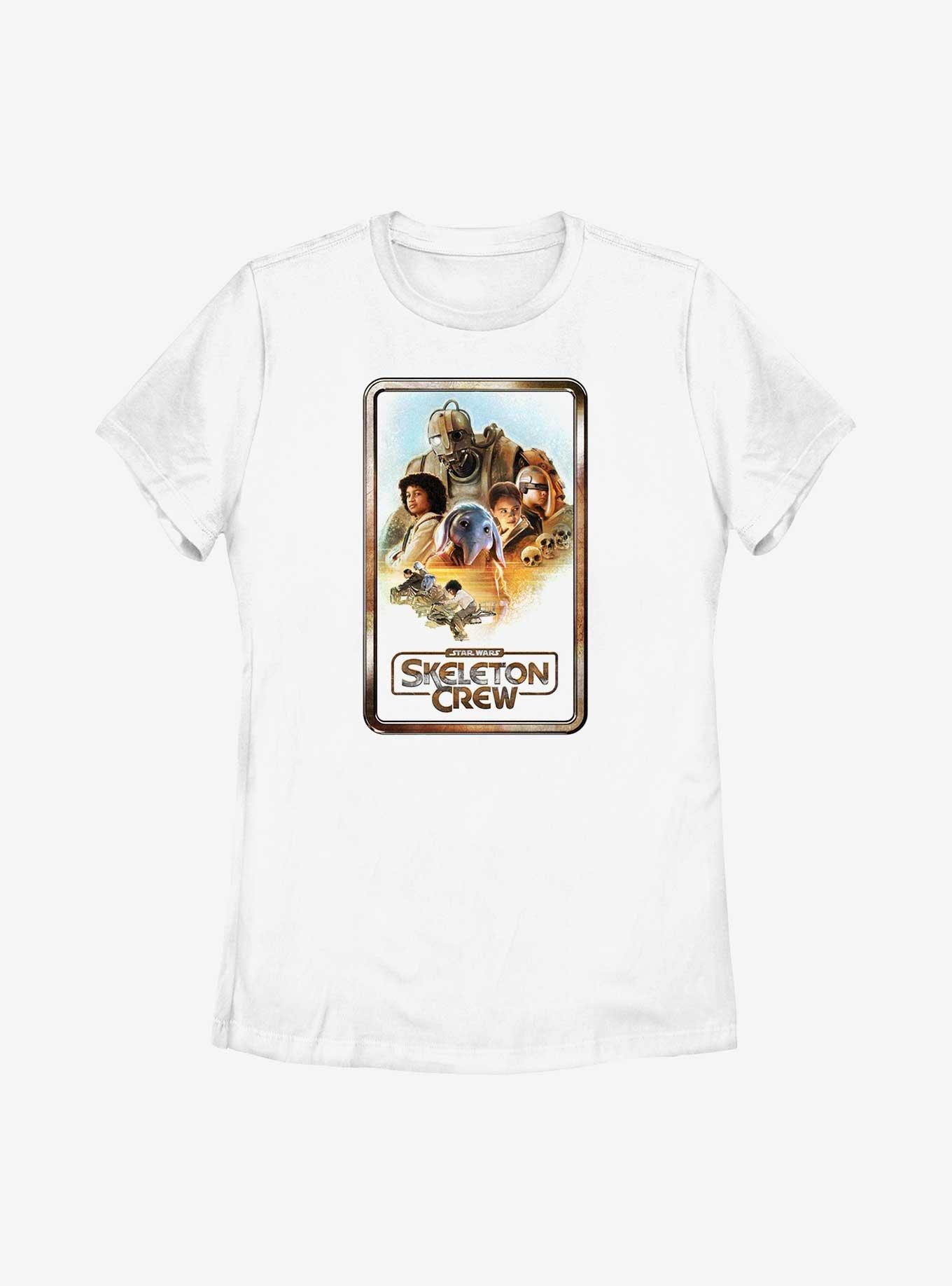 Star Wars: Skeleton Crew Retro Poster Womens T-Shirt, WHITE, hi-res
