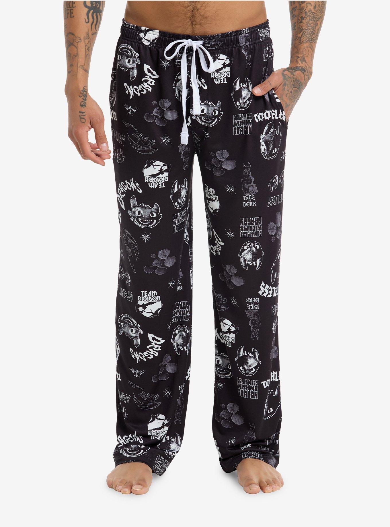 How To Train Your Dragon Toothless Collage Pajama Pants, MULTI, hi-res