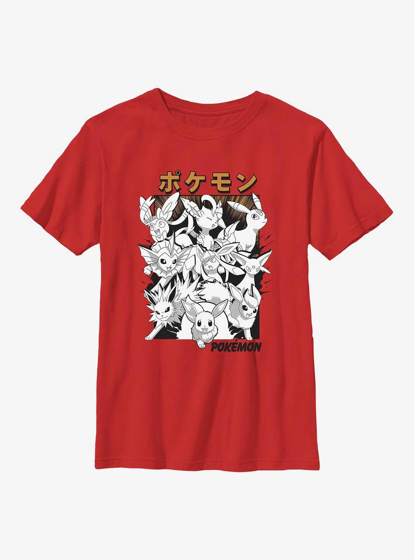 Pokemon Eevee Evolution Poster  Youth T-Shirt, , hi-res