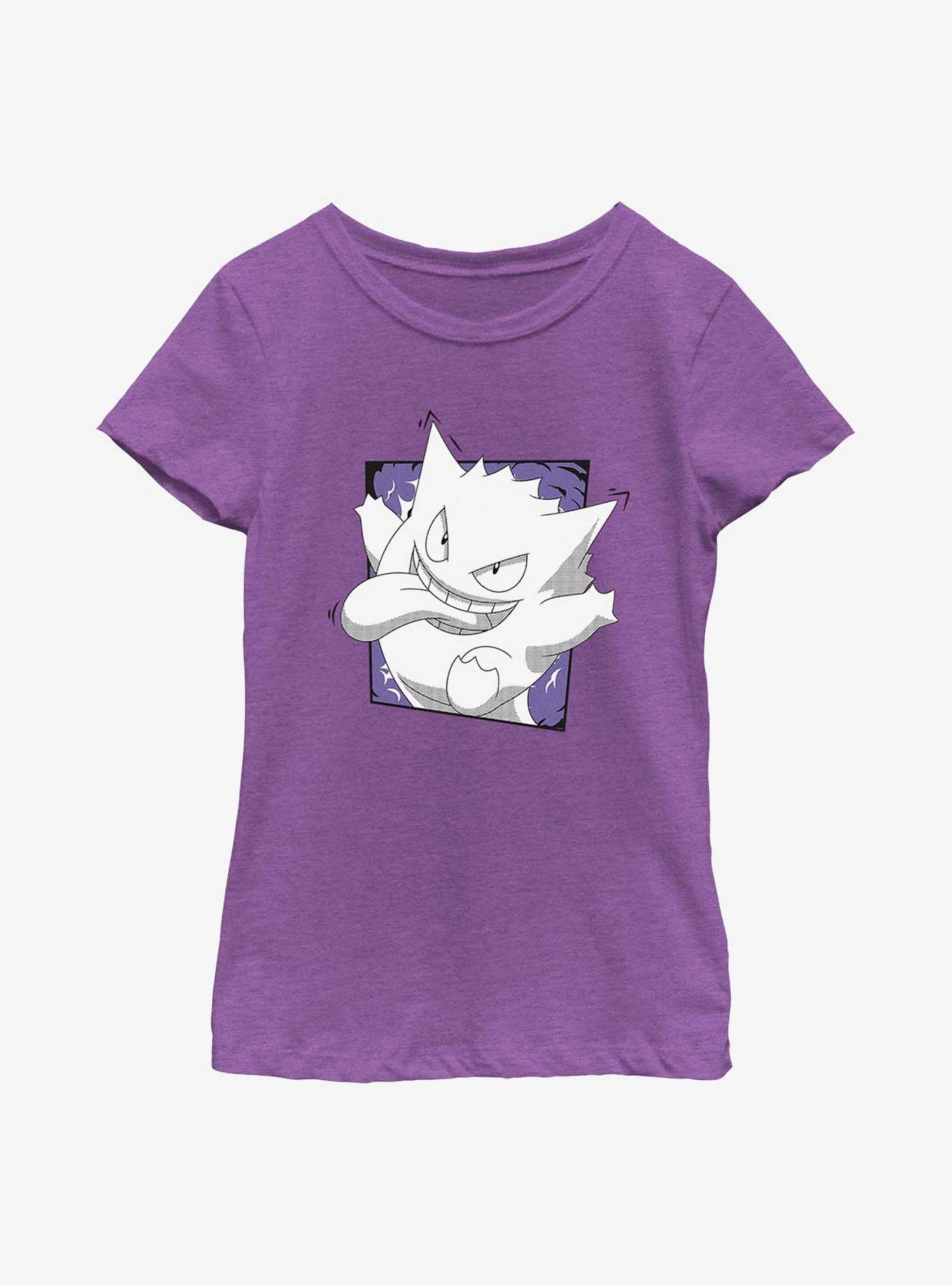 Pokemon Gengar Passing Through Youth Girls T-Shirt, , hi-res