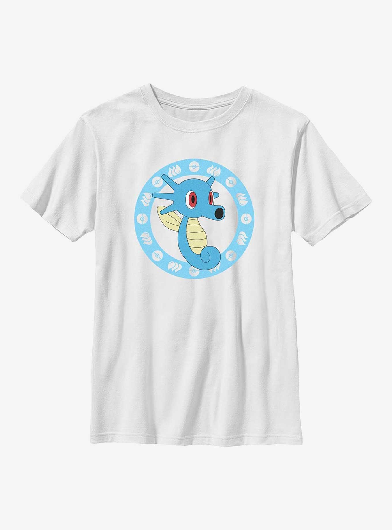 Pokemon Horsea Time Youth T-Shirt, WHITE, hi-res