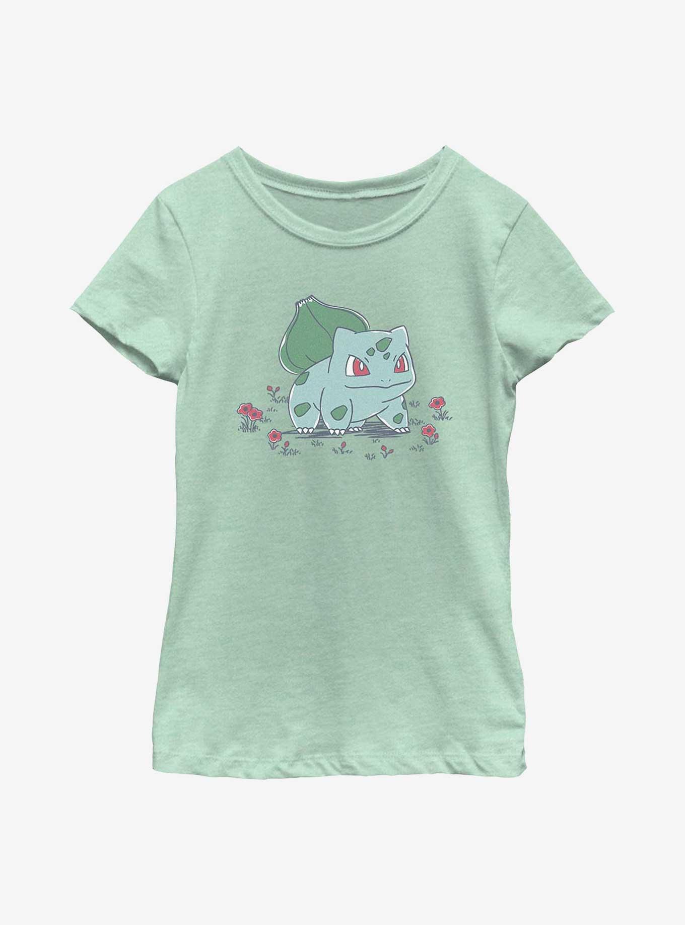 Pokemon Bulbasaur Sketch Style Youth Girls T-Shirt, , hi-res