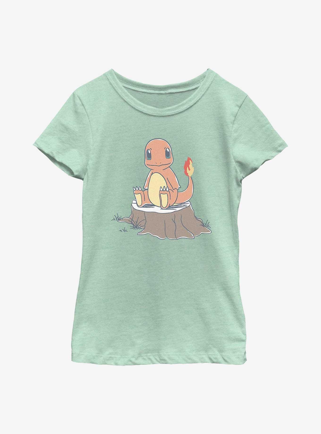 Pokemon Charmander Sketch Style Youth Girls T-Shirt, , hi-res