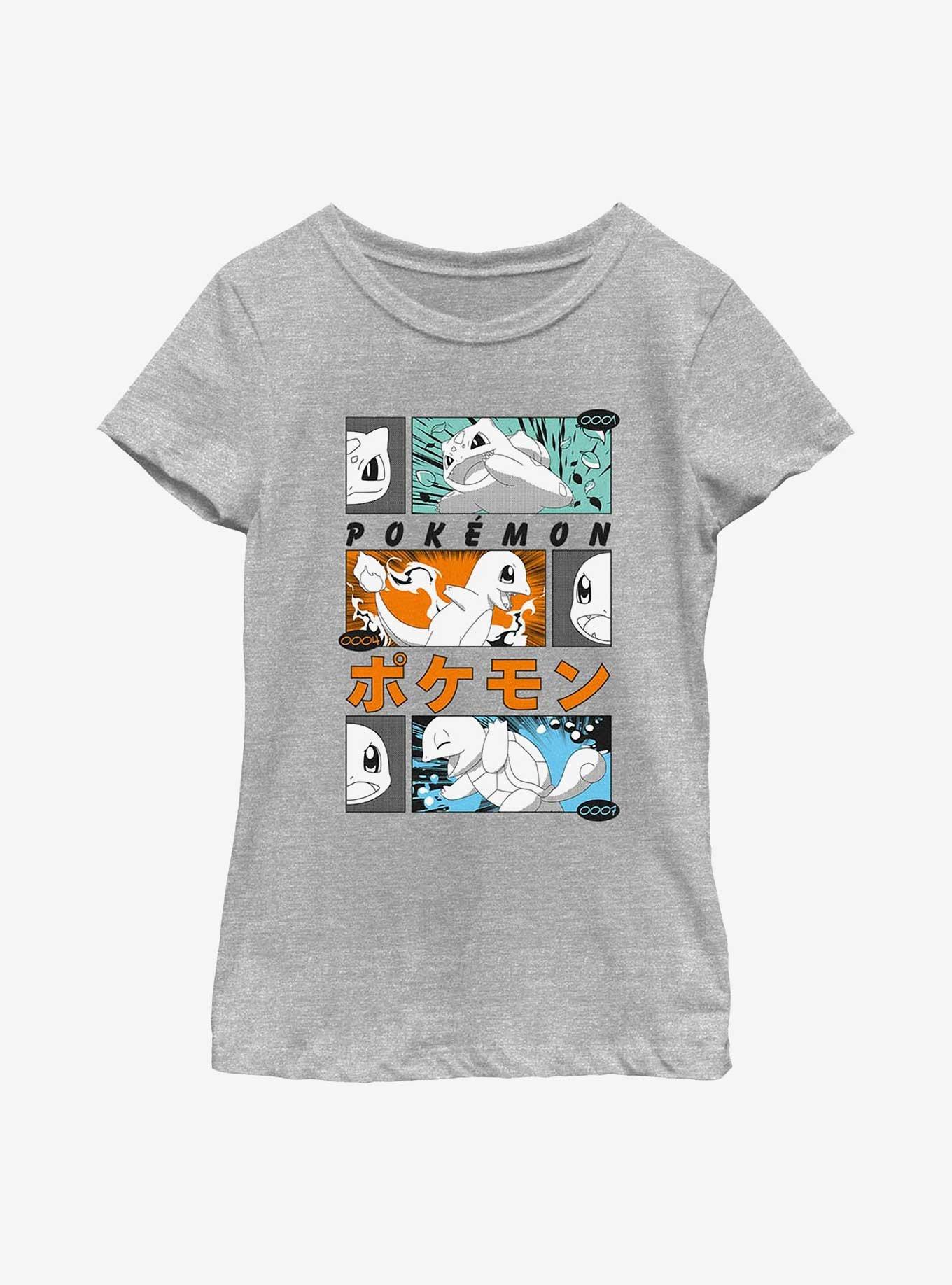 Pokemon Starters Posters Style Youth Girls T-Shirt, , hi-res