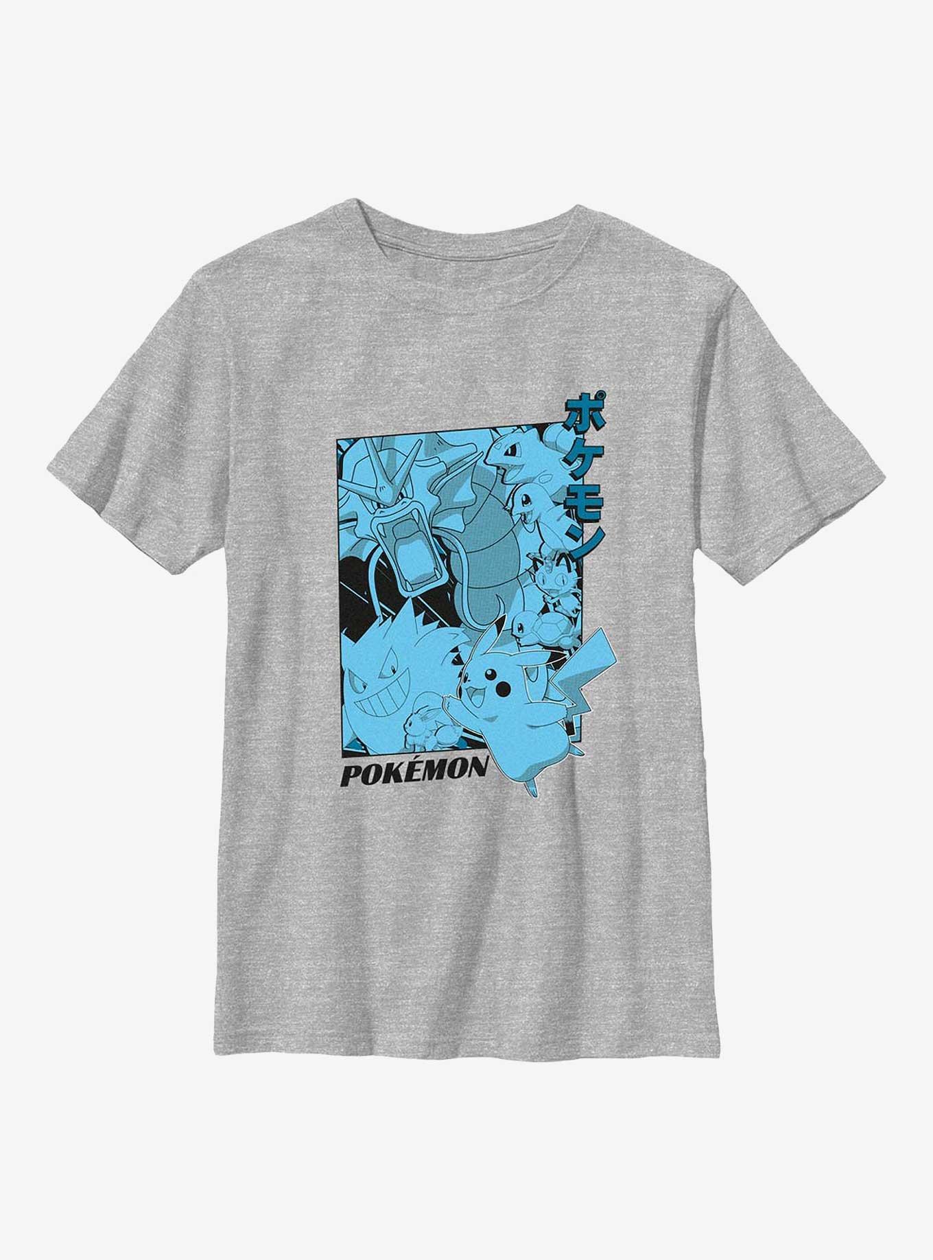 Pokemon All Stars Manga Style Youth T-Shirt, , hi-res