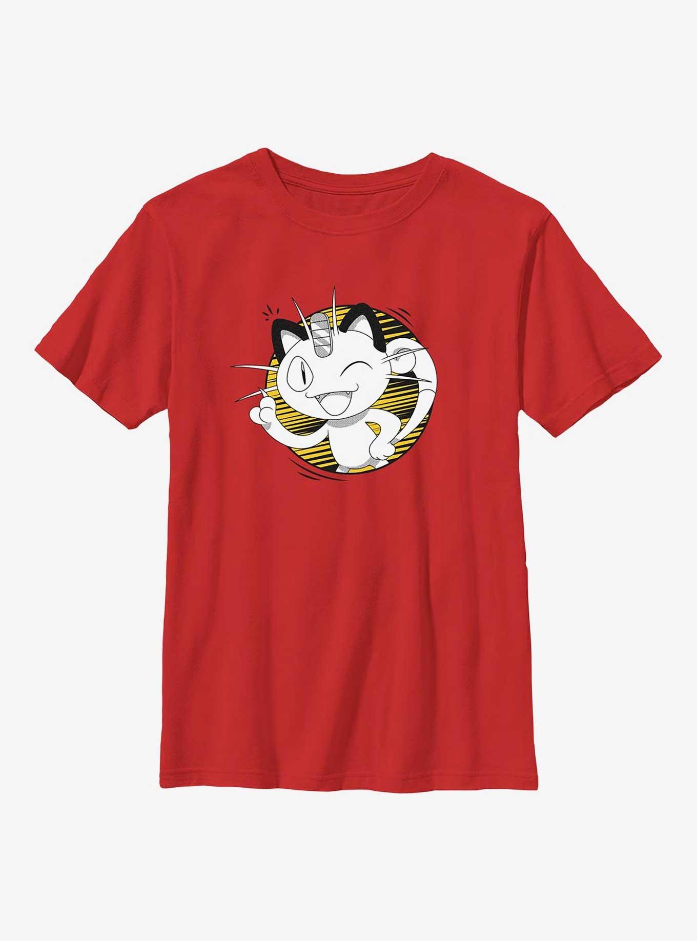 Pokemon Meowth Wink Youth T-Shirt, , hi-res