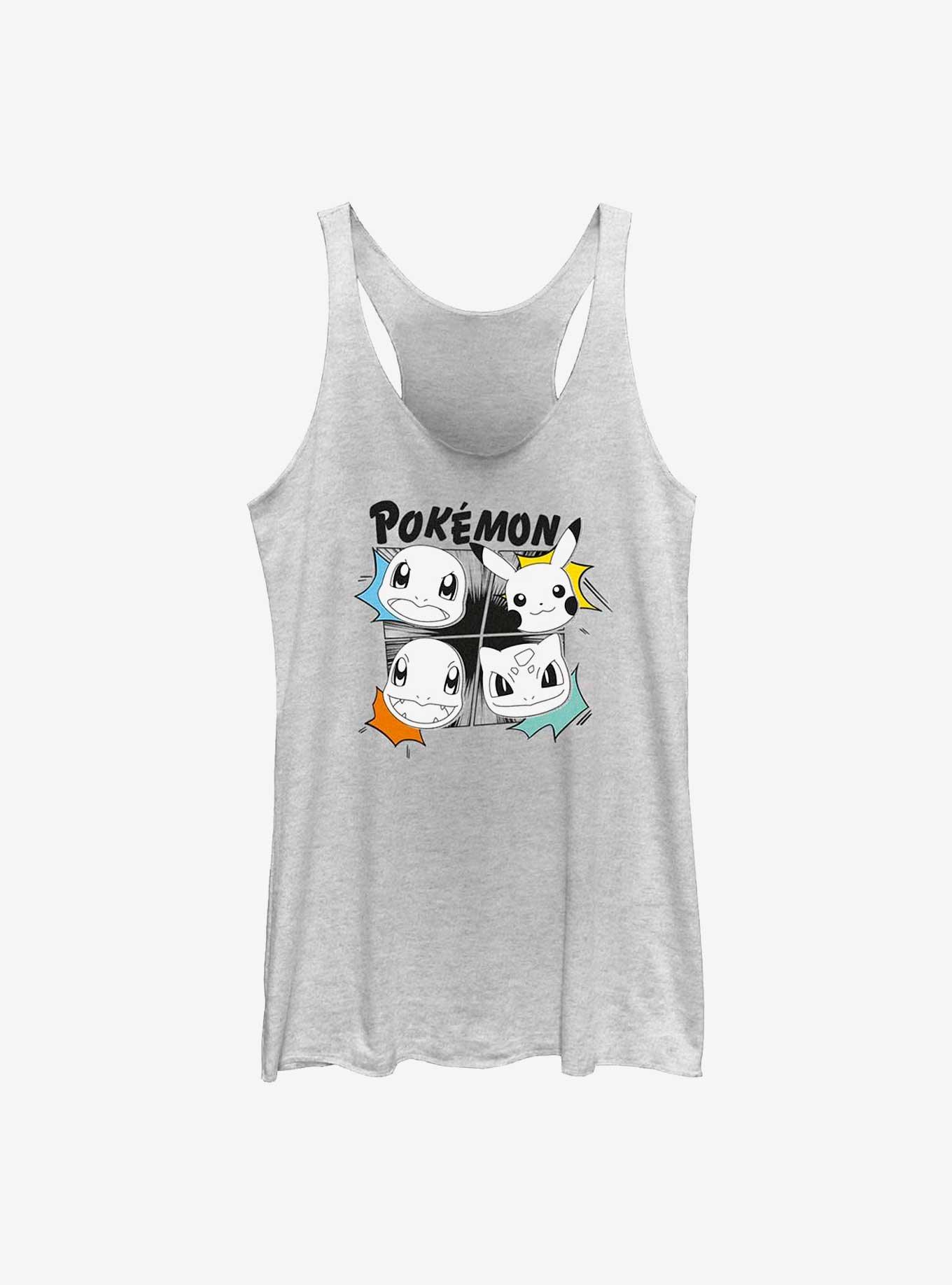 Pokemon Starter Heads Grid Manga Style Womens Tank Top, , hi-res