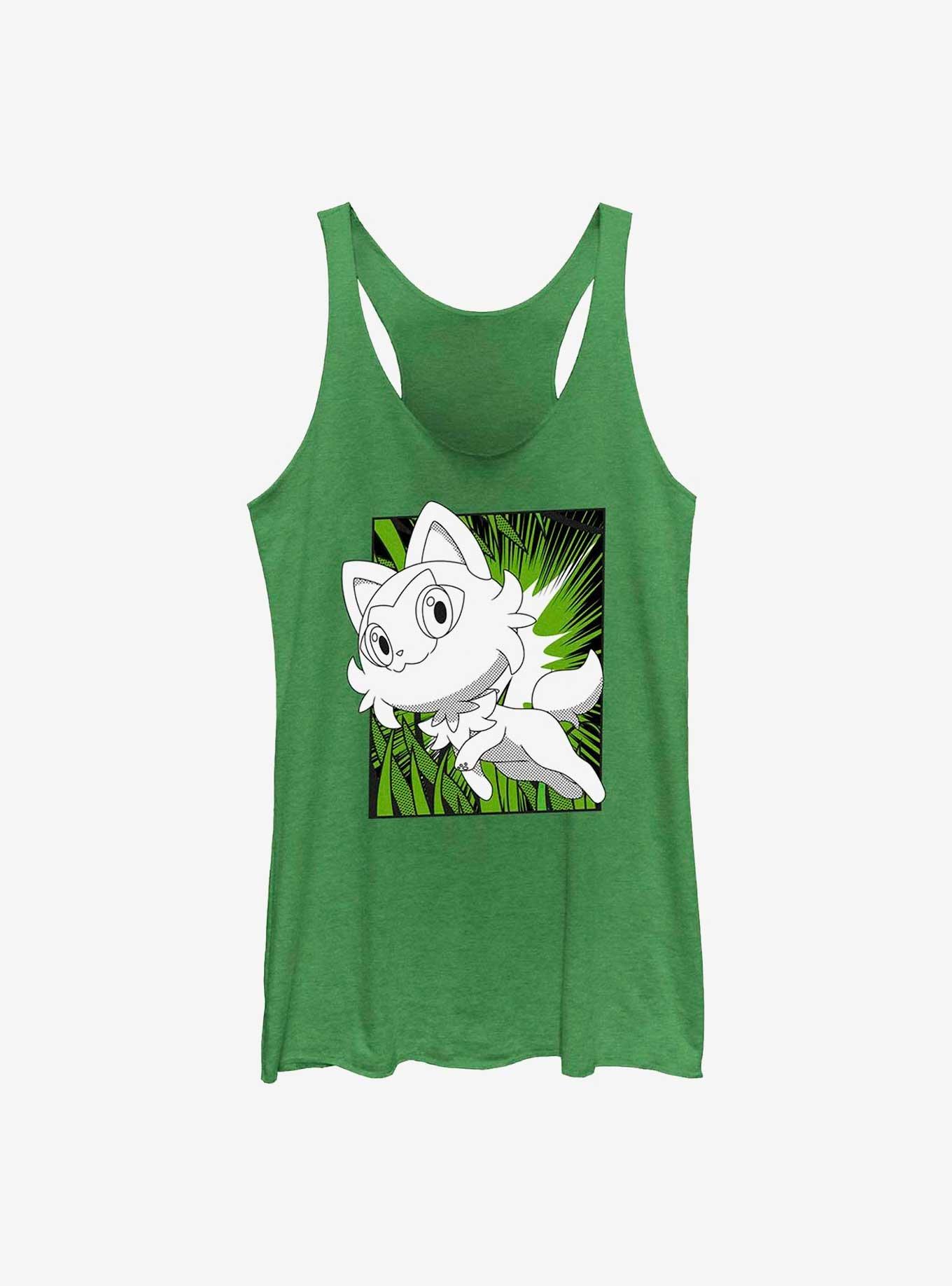 Pokemon Sprigatito Manga Style Womens Tank Top, , hi-res