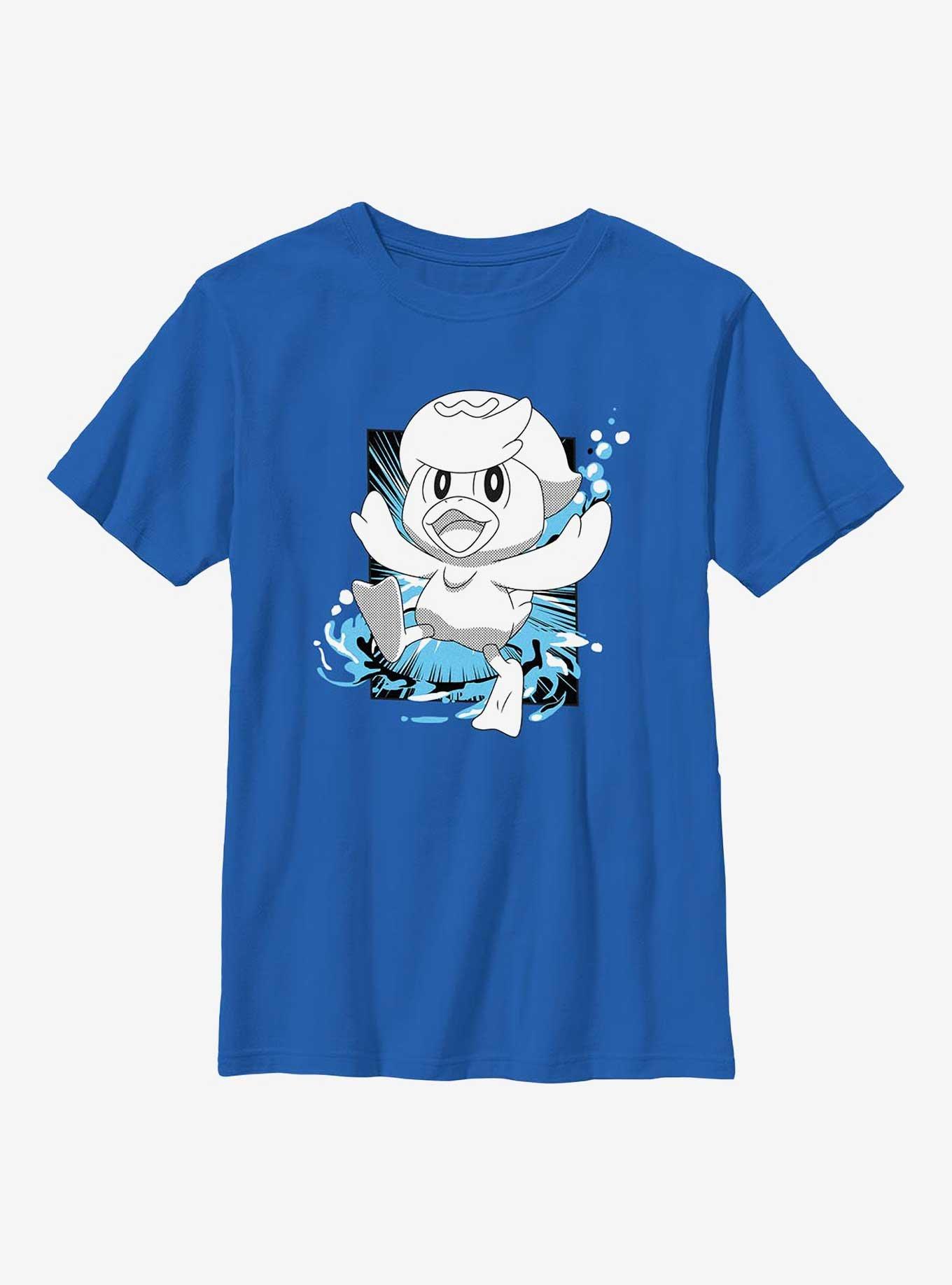 Pokemon Quaxly Manga Style Youth T-Shirt, , hi-res