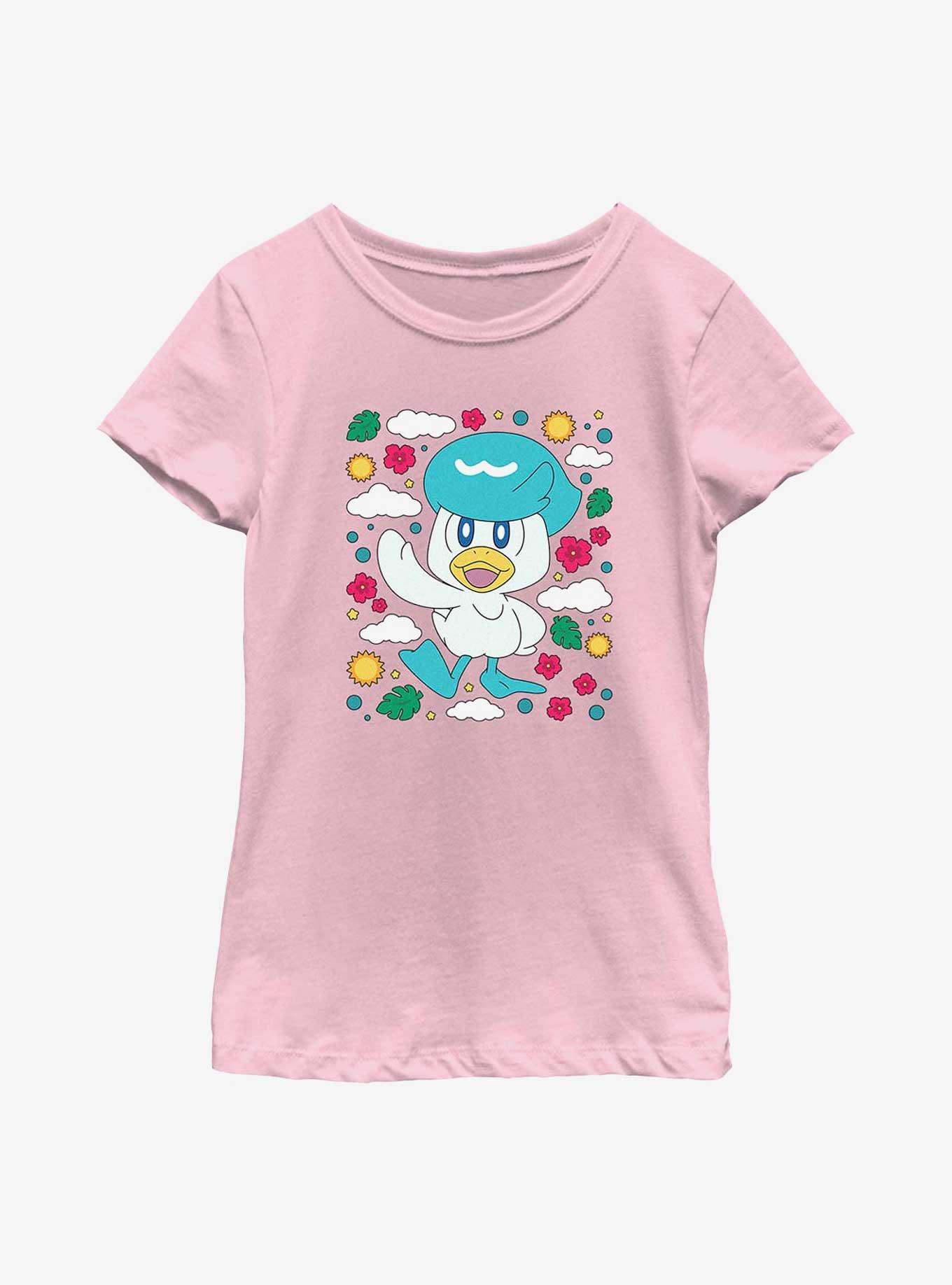 Pokemon Quaxly Iconic Youth Girls T-Shirt, PINK, hi-res