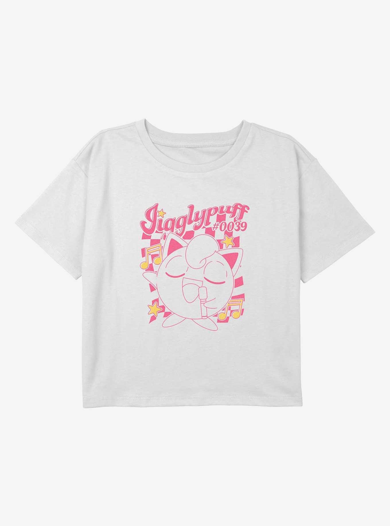 Pokemon Jigglypuff Sings Youth Girls Boxy Crop T-Shirt, , hi-res