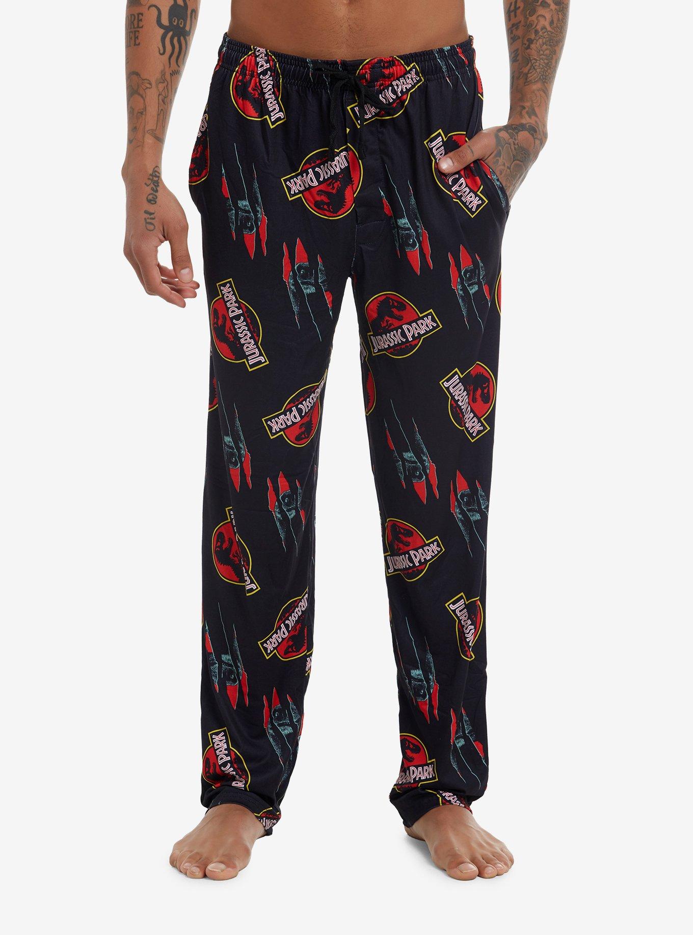 Jurassic Park Logo Scratches Pajama Pants, , hi-res