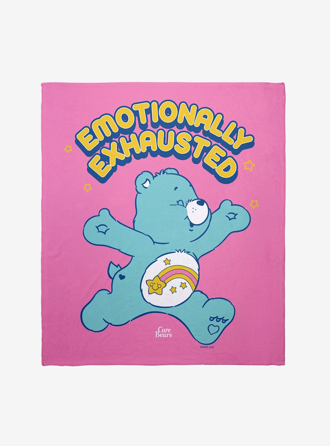 Care Bears Emotionally Exhausted Wish Bear Throw Blanket, , hi-res