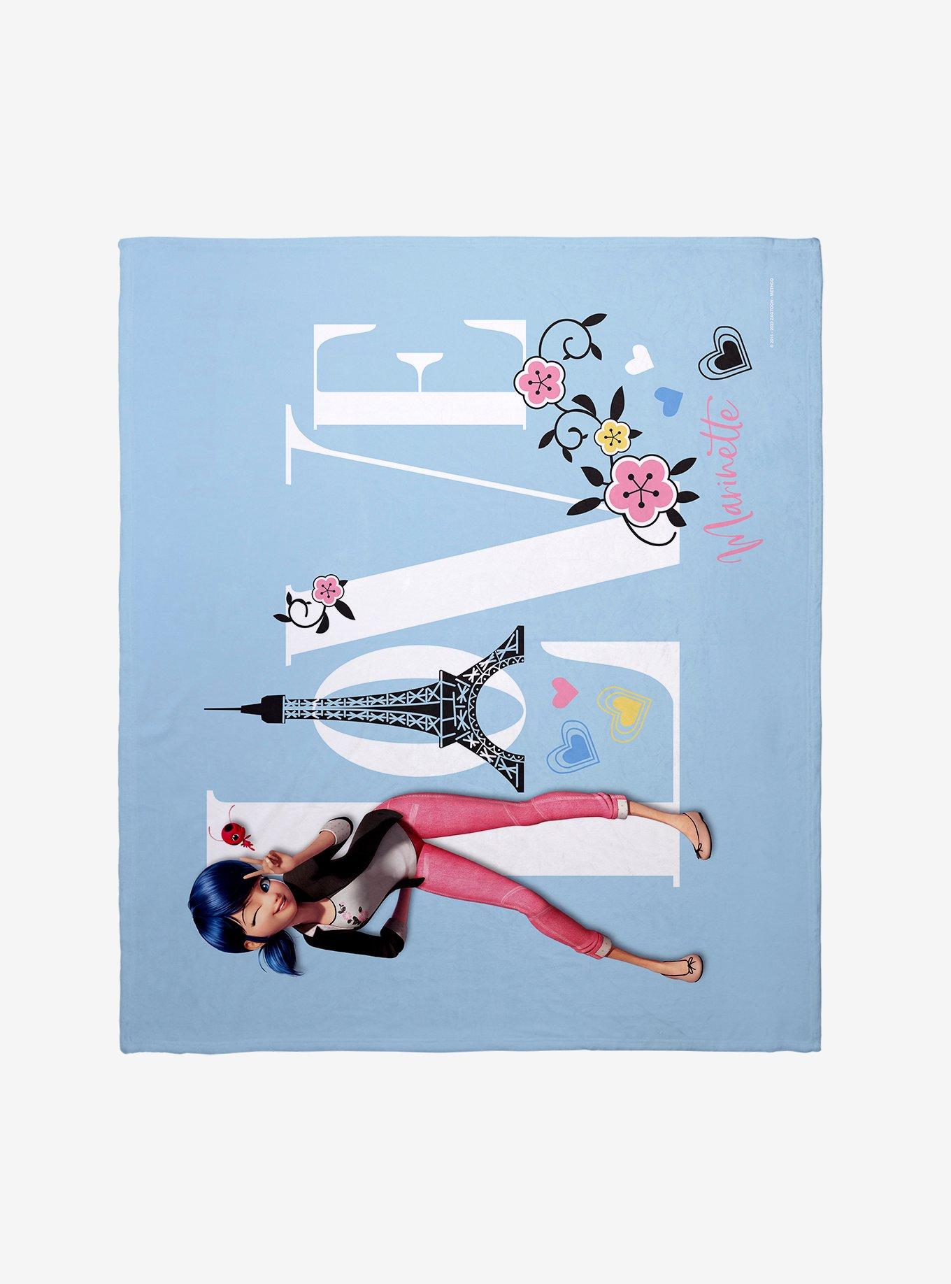 Miraculous: Tales Of Ladybug & Cat Noir Love Paris Throw Blanket