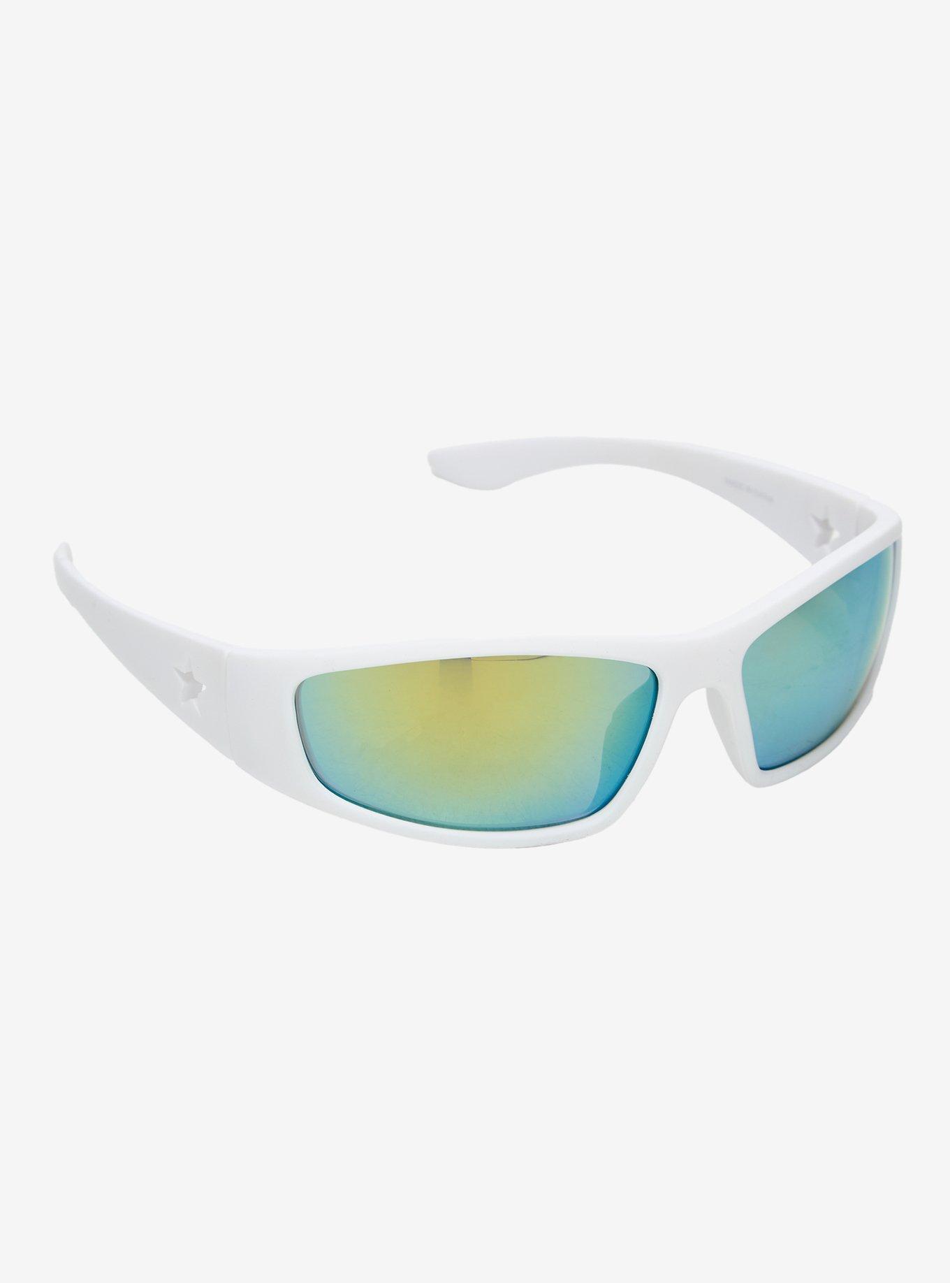 White Y2K Sunglasses, , hi-res