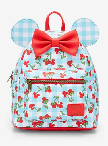 LeSportsac Disney Mickey Minnie Silhouette Blue Gingham Backpack Lesportsac Disney Minnie Crossbody/Tote Bag Brand New 10” X  main image 4