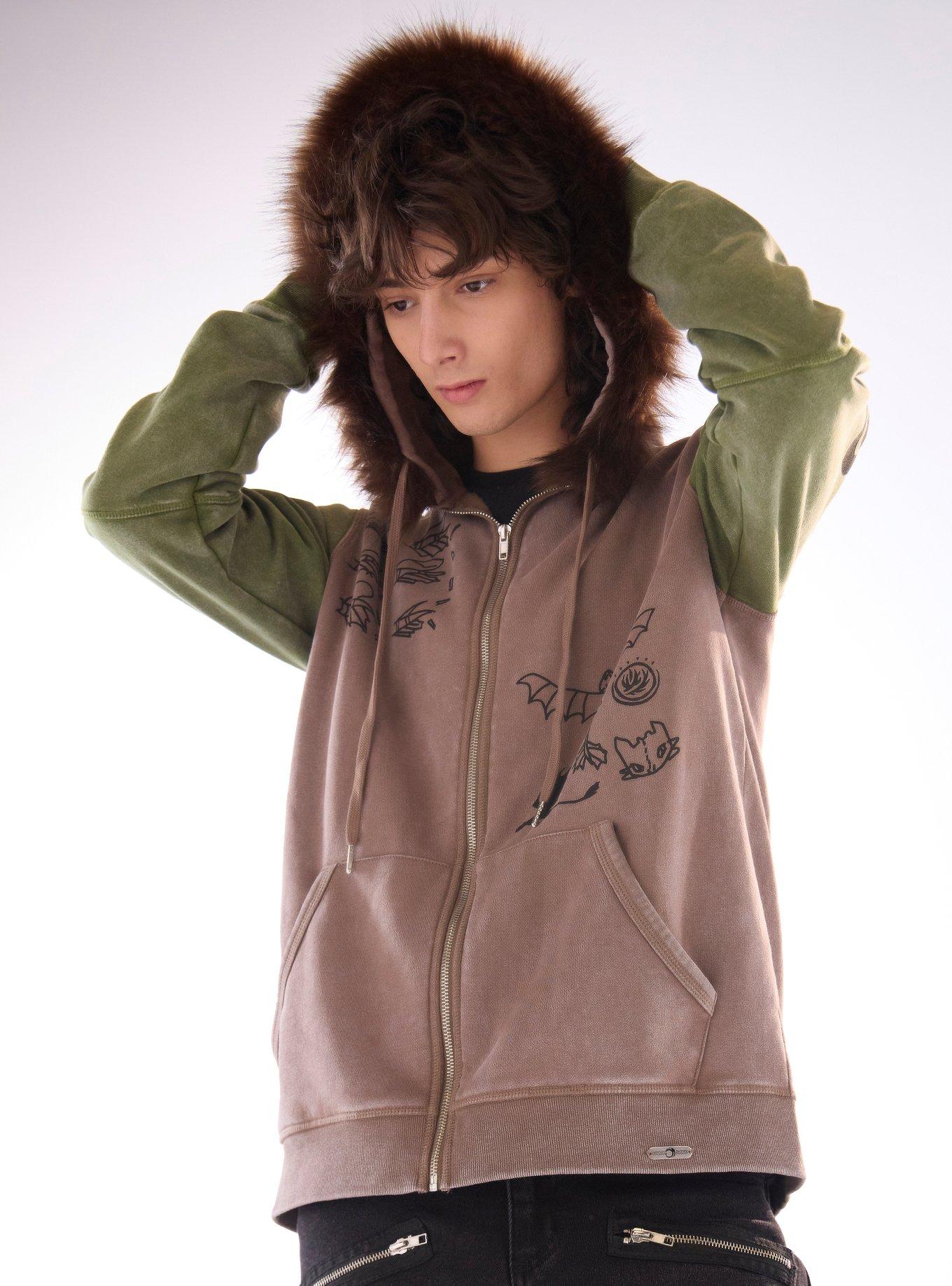 Our Universe How To Train Your Dragon Hiccup Color-Block Hoodie