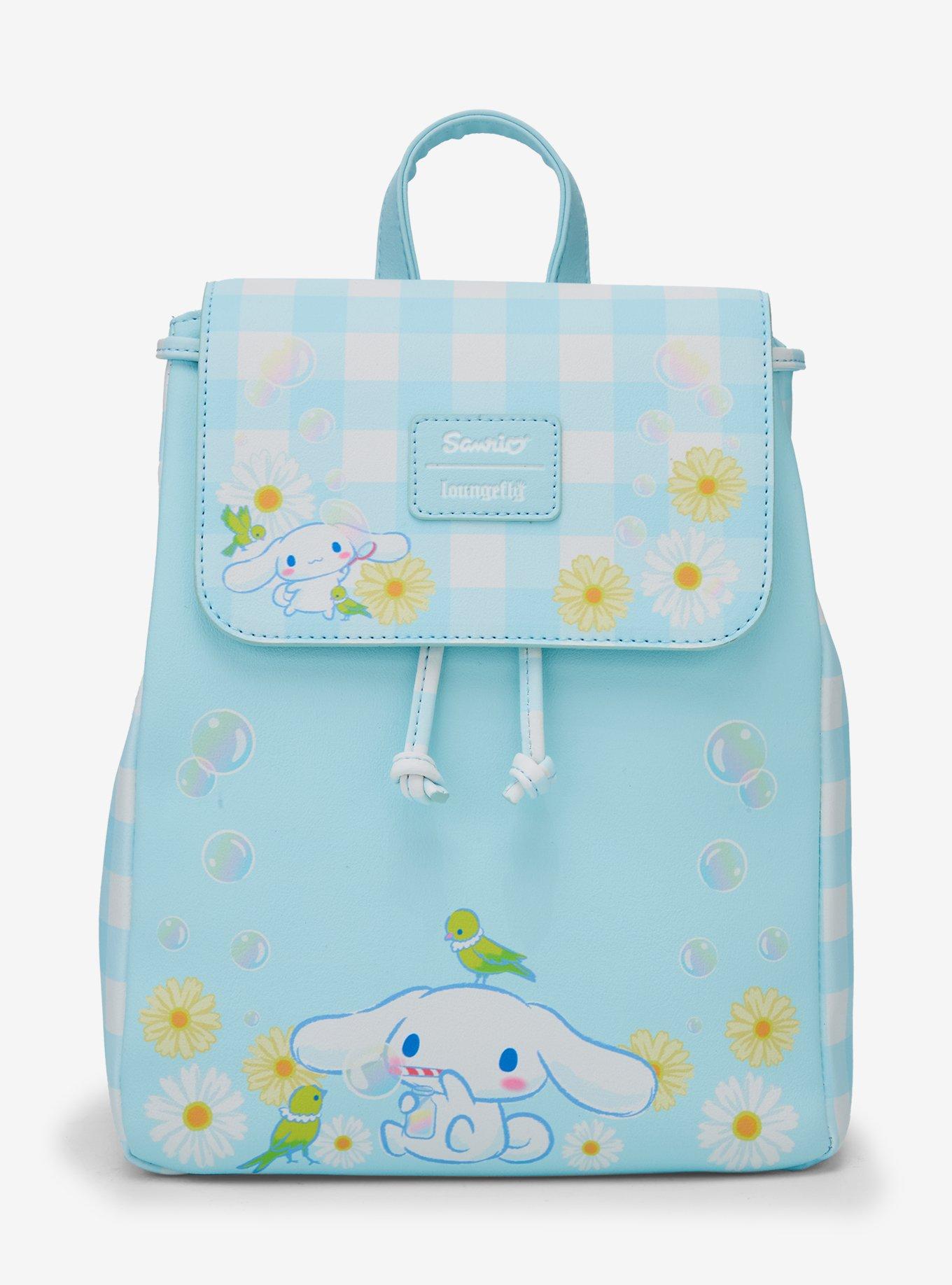 Loungefly Cinnamoroll Daisy Gingham Slouch Mini Backpack, , hi-res
