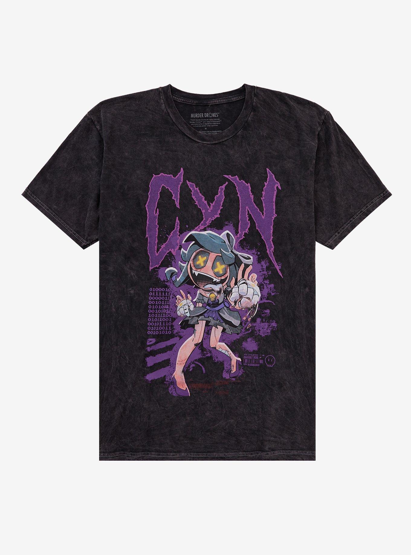 Murder Drones Cyn Mineral Wash T-Shirt, , hi-res