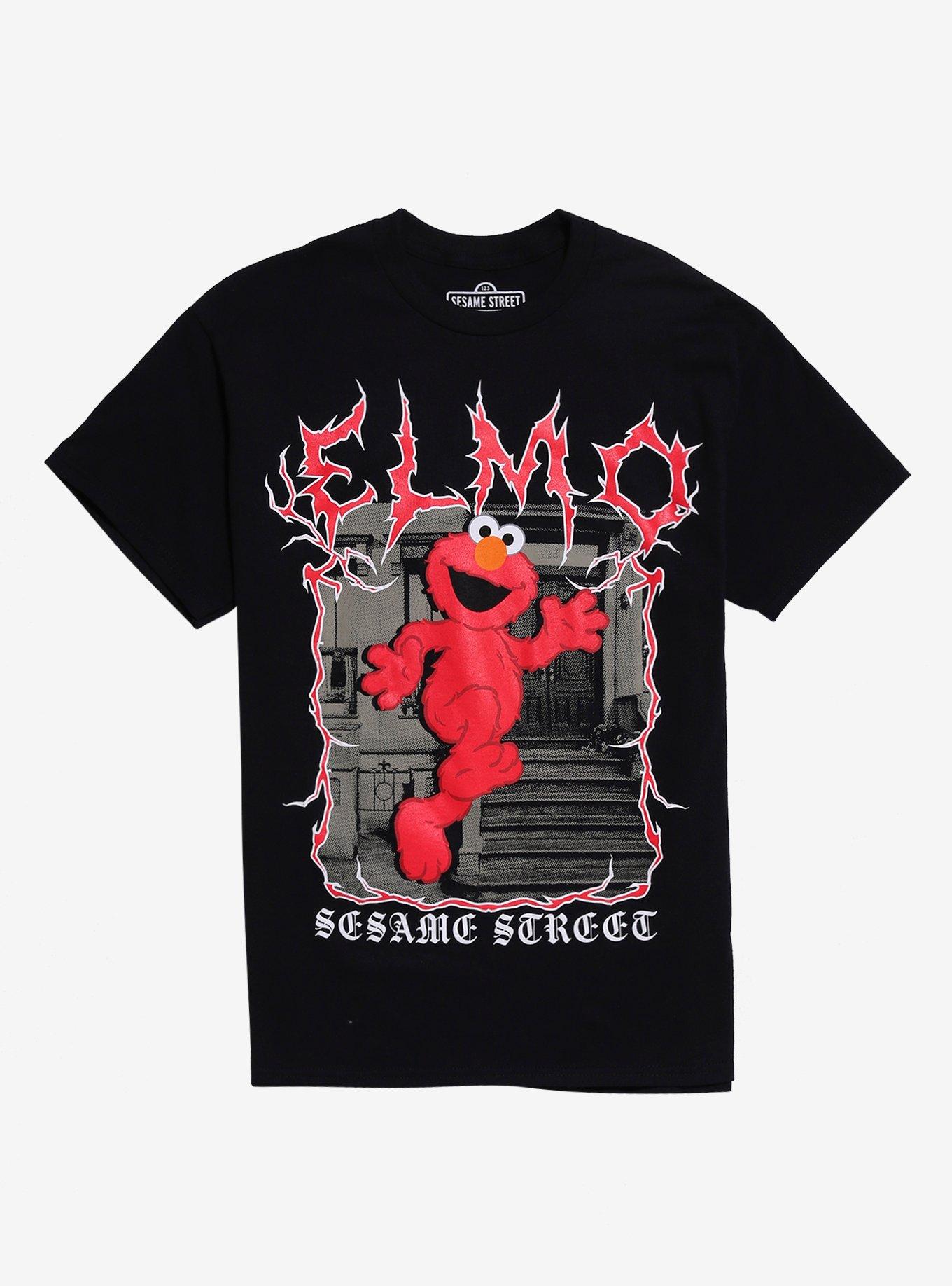 Sesame Street Elmo Metal T-Shirt, , hi-res