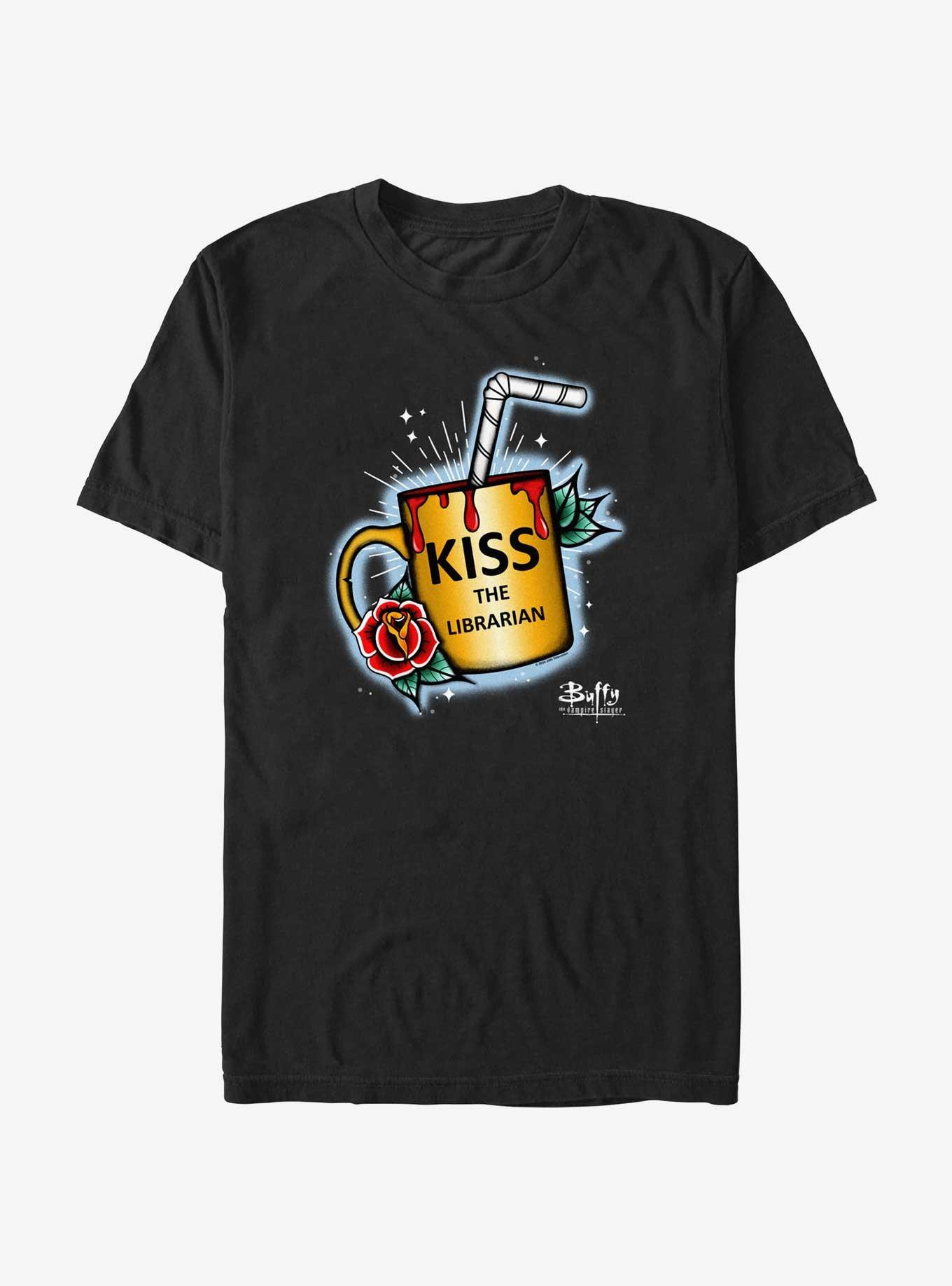 Buffy The Vampire Slayer Kiss The Librarian T-Shirt