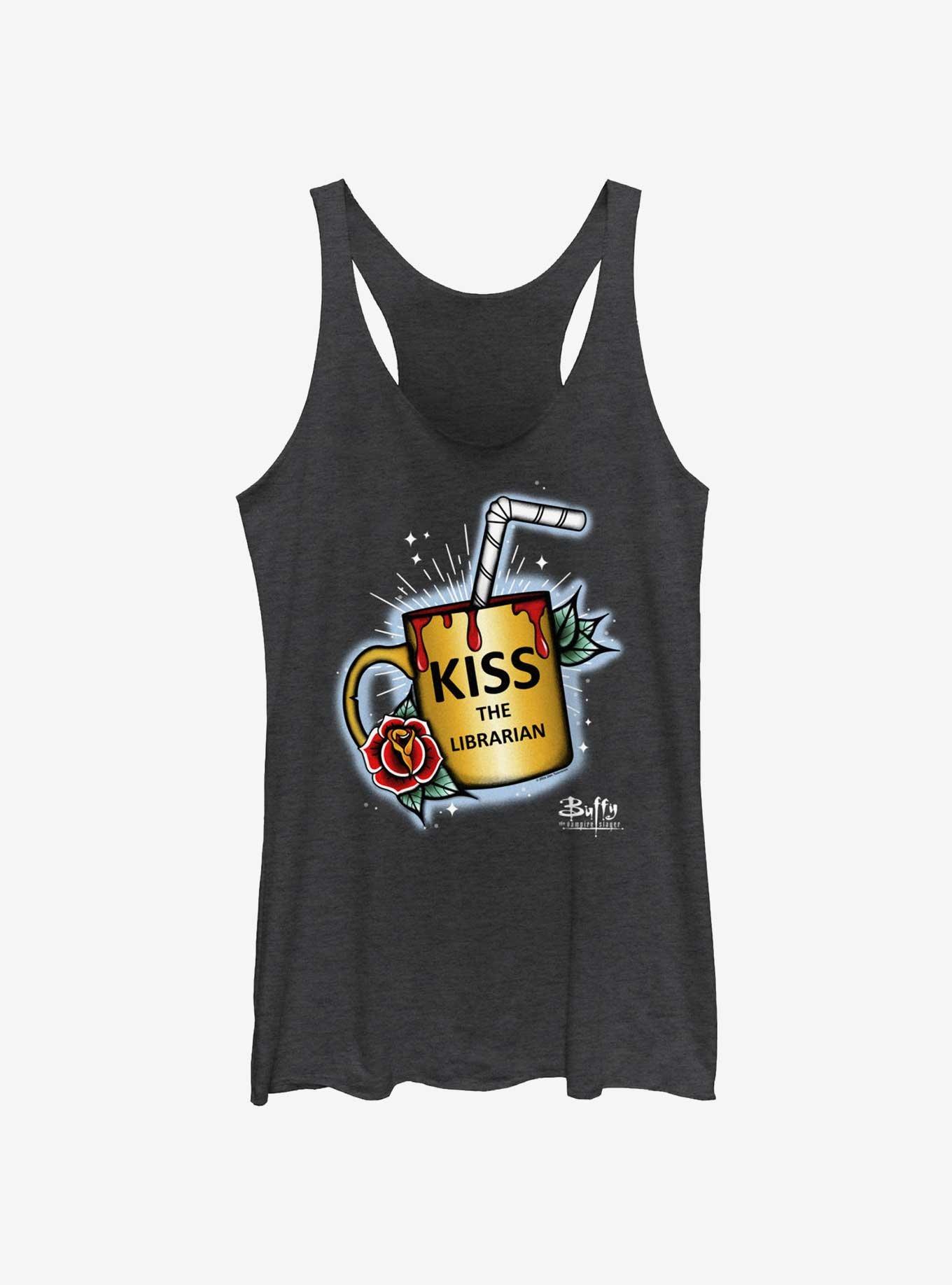 Buffy The Vampire Slayer Kiss The Librarian Girls Tank
