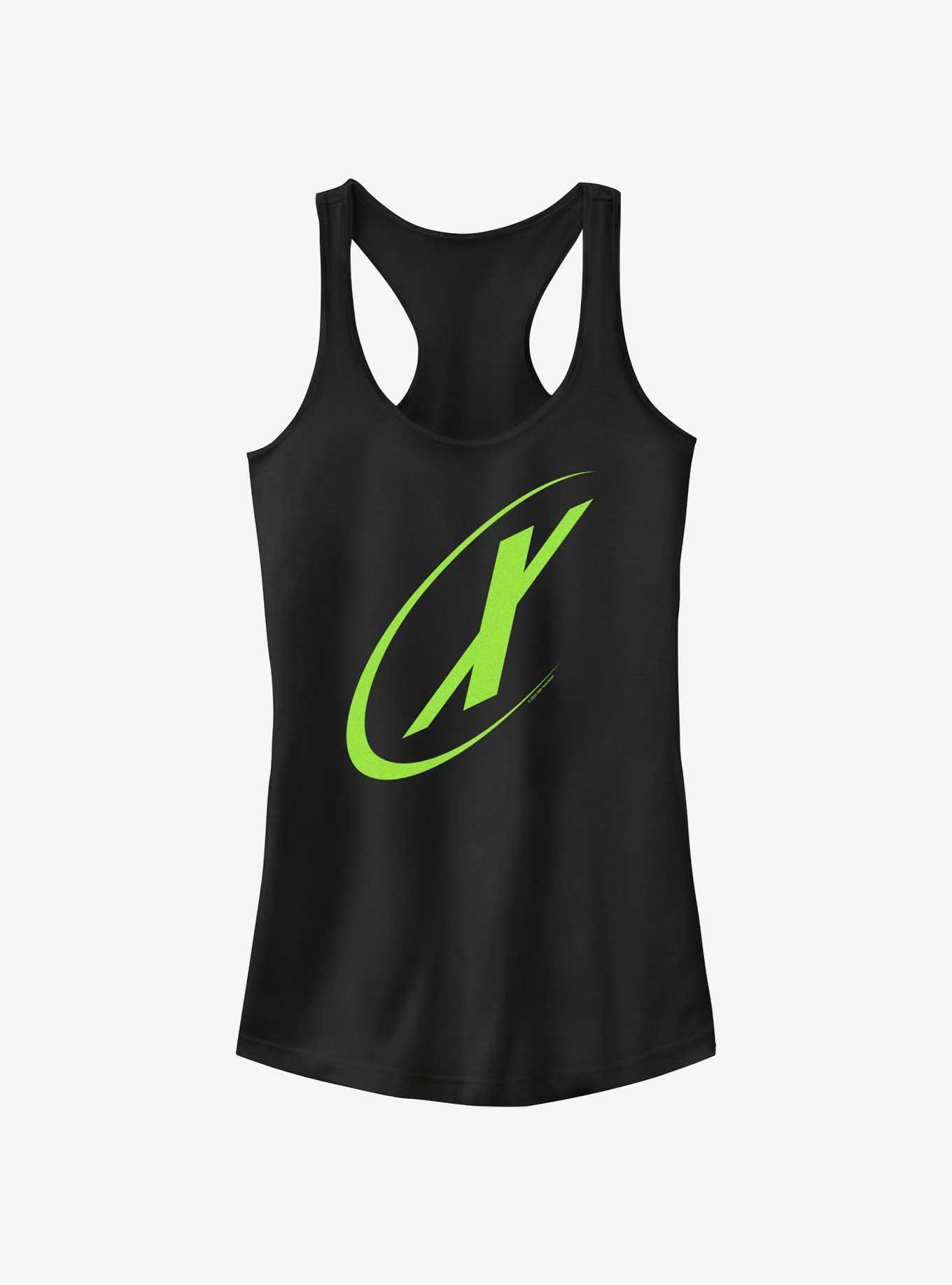 The X-Files X Logo Girls Tank, BLACK, hi-res