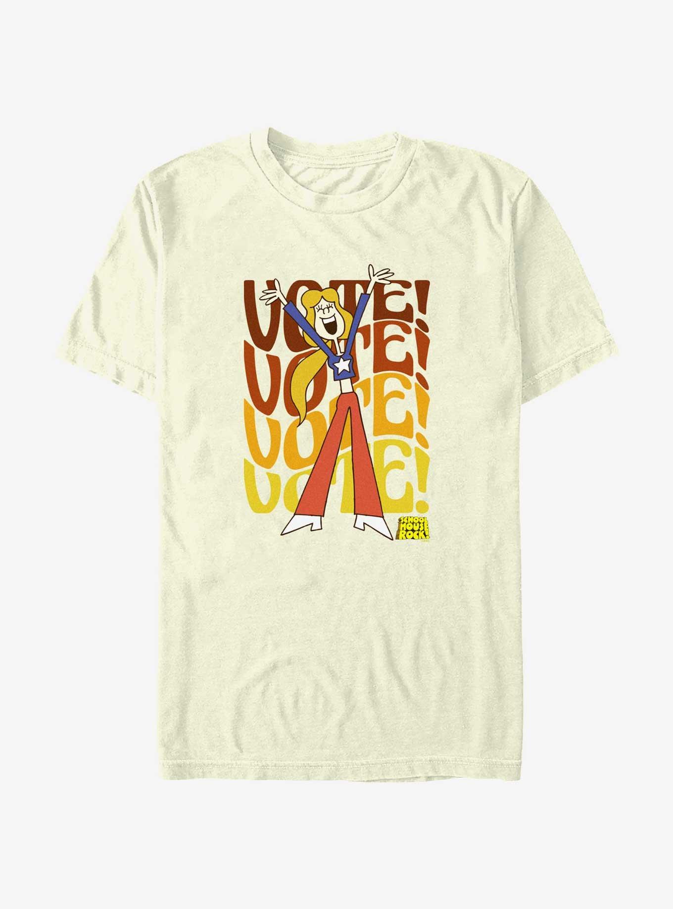 Schoolhouse Rock Vote Vote Vote T-Shirt, NATURAL, hi-res