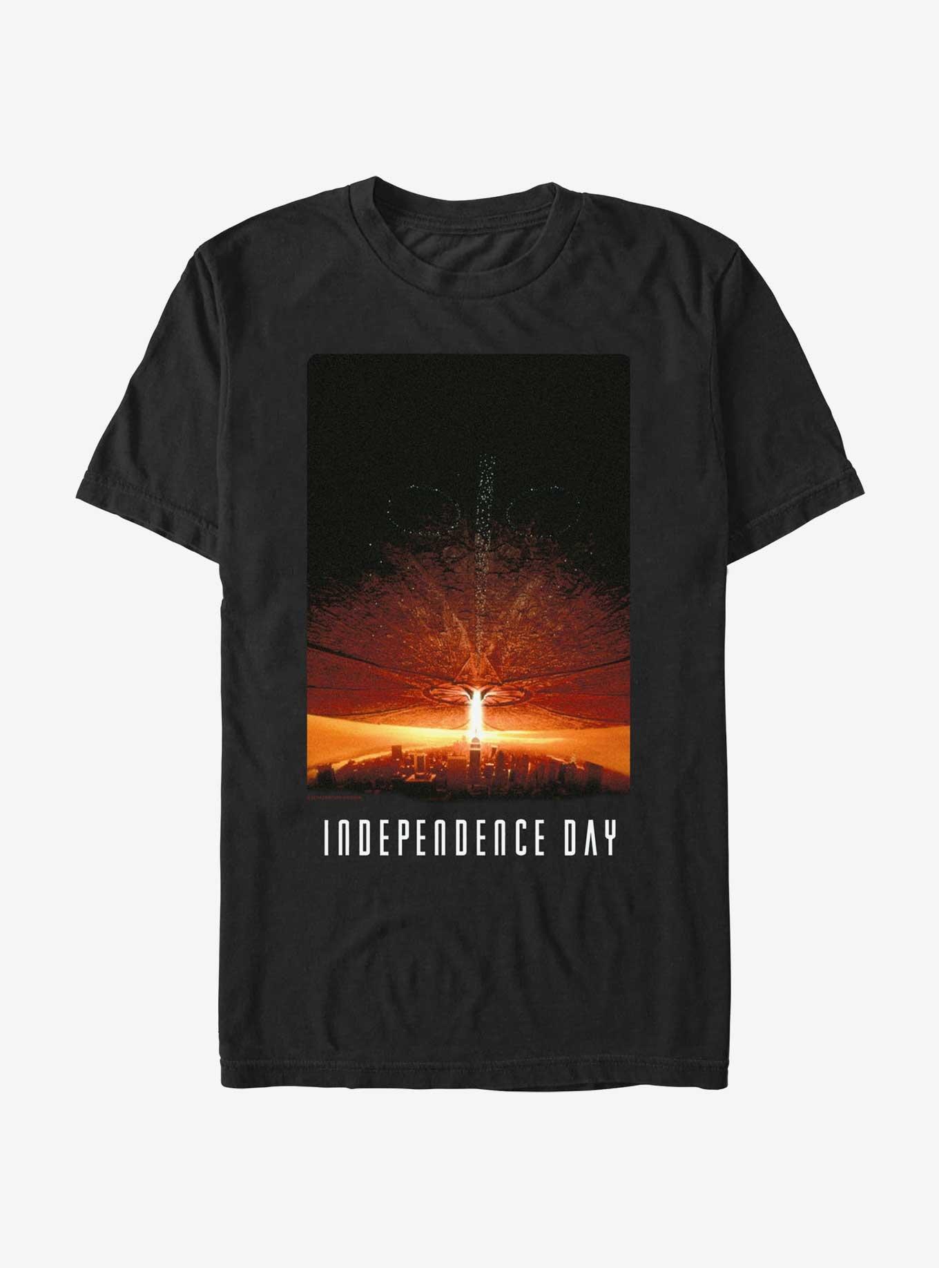 Independence Day Poster City T-Shirt, BLACK, hi-res